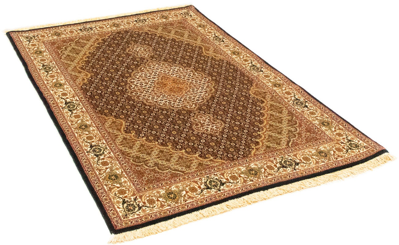 Image of morgenland Orientteppich »Perser - Täbriz - Royal - 150 x 100 cm - dunkelblau«, rechteckig, 7 mm Höhe, Wohnzimmer, Handgeknüpft, Einzelstück mit Zertifikat bei Ackermann Versand Schweiz