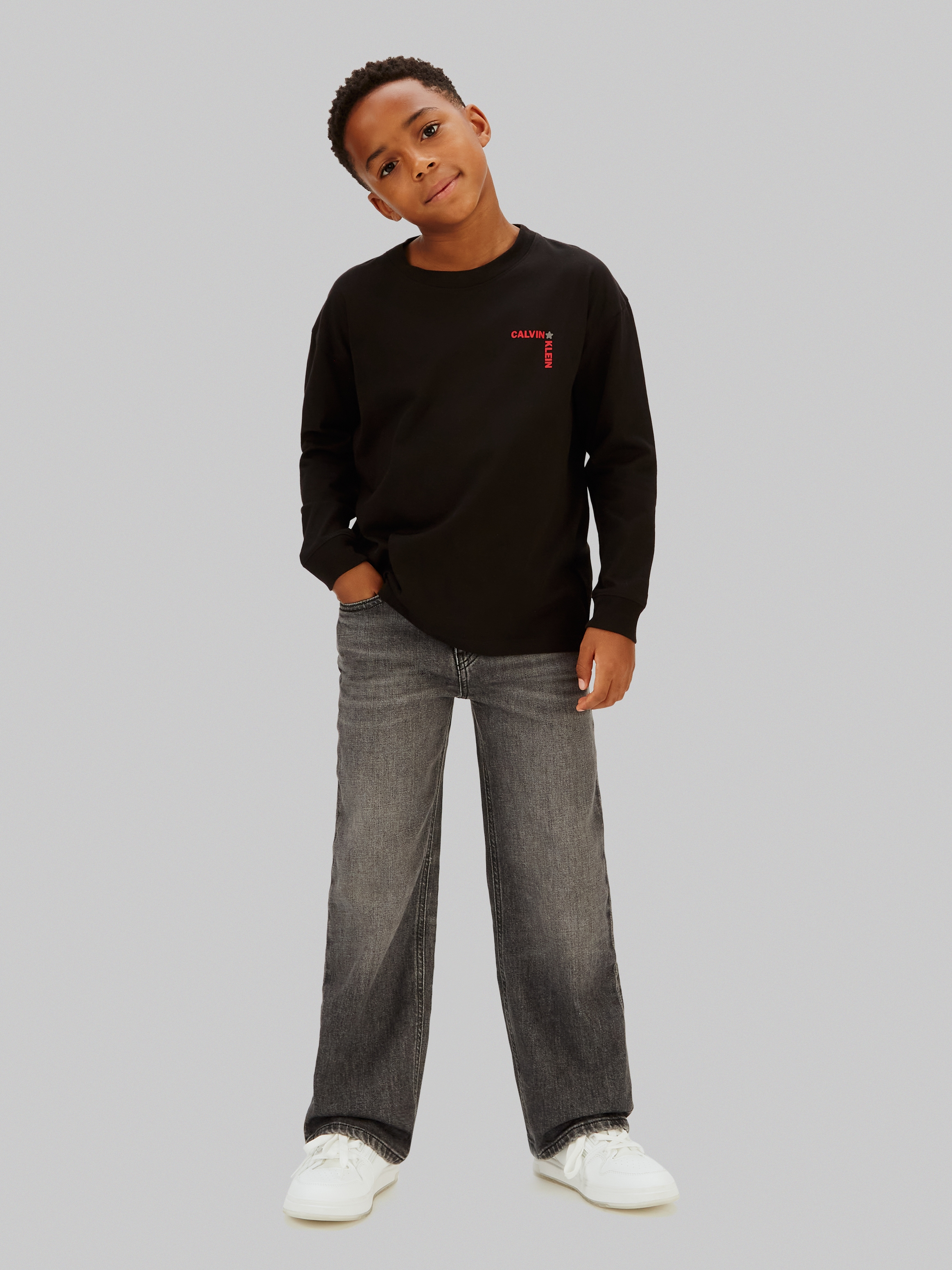 Calvin Klein Jeans T-shirt à manches longues Regular fit, für Kinder bis 16 Jahre