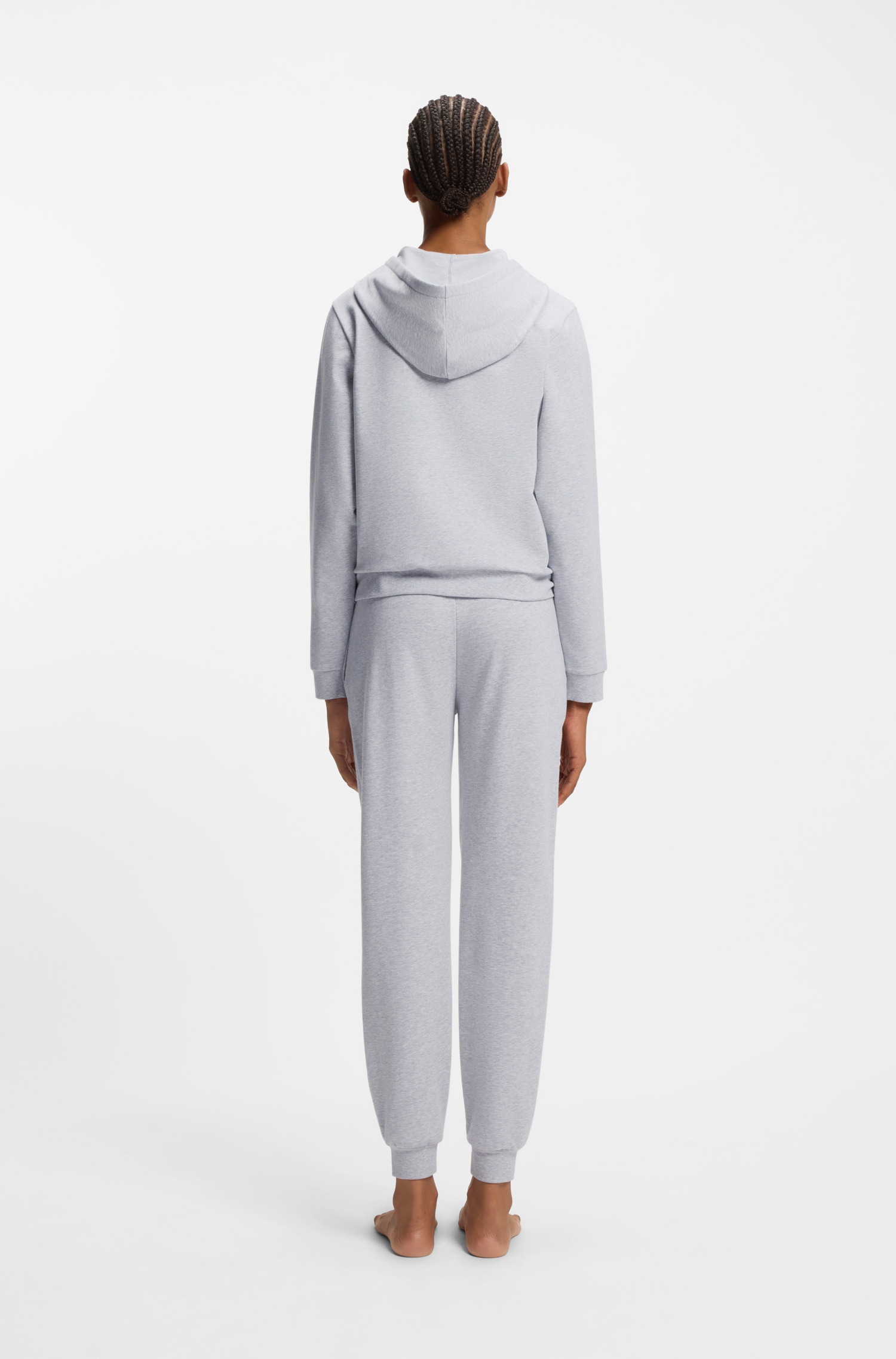 HUGO Underwear Veste sweat Kapuze, Reissverschluss, gerade geschnitten