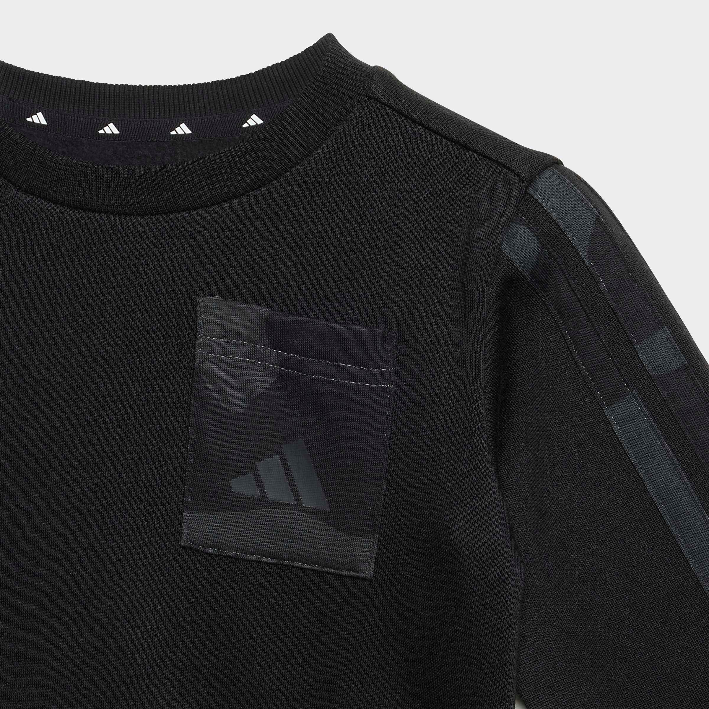 adidas Sportswear Trainingsanzug »SEASONAL ESSENTIALS CAMO FLEECE FRENCH TERRY KINDER« 2 tlg.