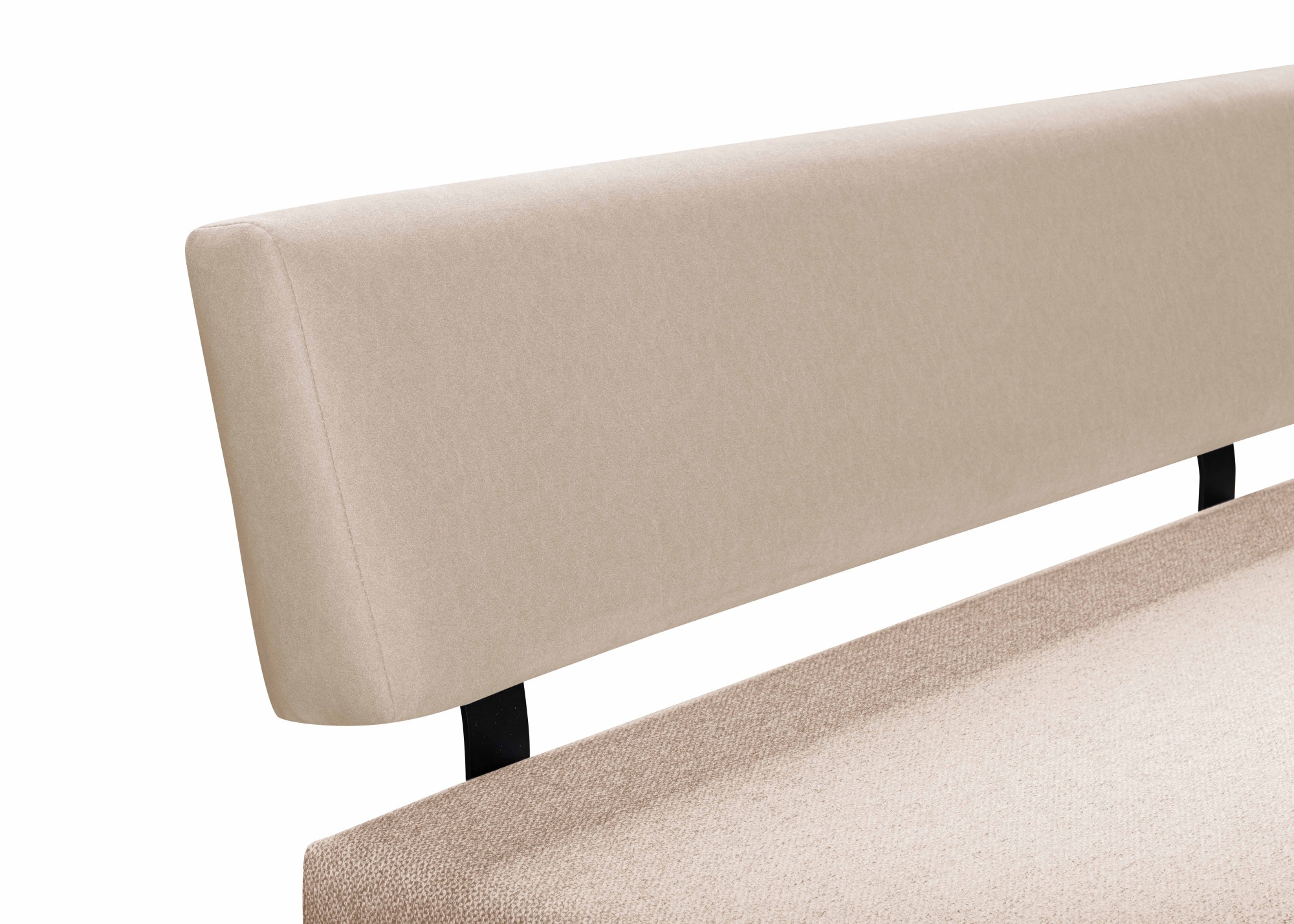 GOODproduct Sitzbank »Gabi Esszimmerbank, Bank, Küchenbank, Polsterbank« Gestell aus matt-schwarzem Flachmetall, stabil, 2-Stoff-Design