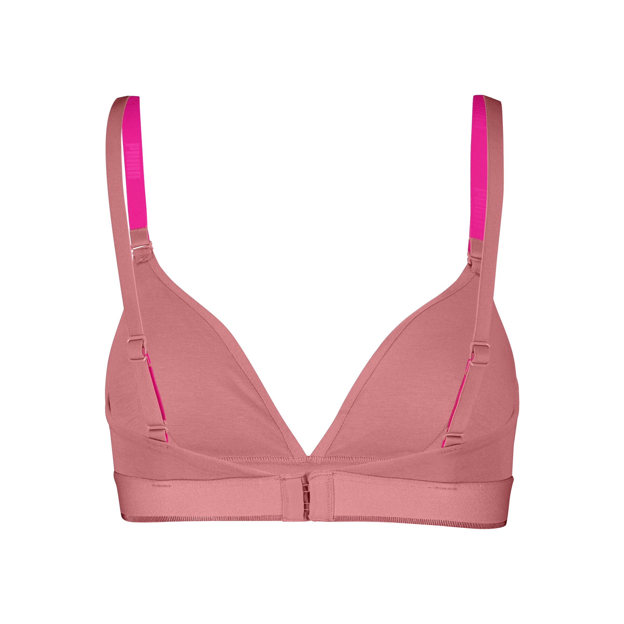 PUMA Bügelloser BH »PUMA WOMEN COTTON TRIANGLE BRALETTE« herausnehmbare gepolsterte Cups für anpassungsfähigen Look