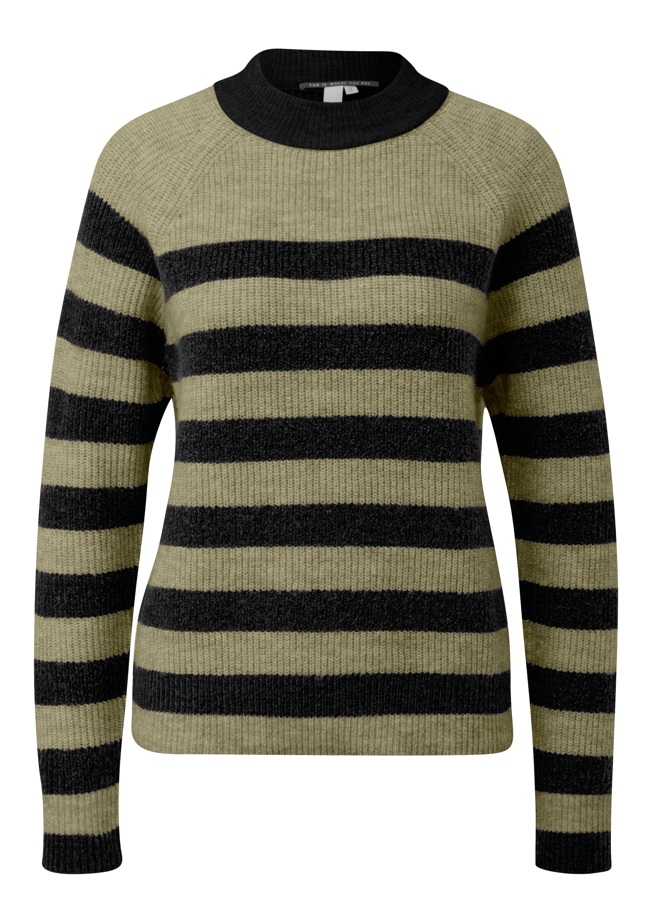 QS Pull en tricot mit Stehkragen