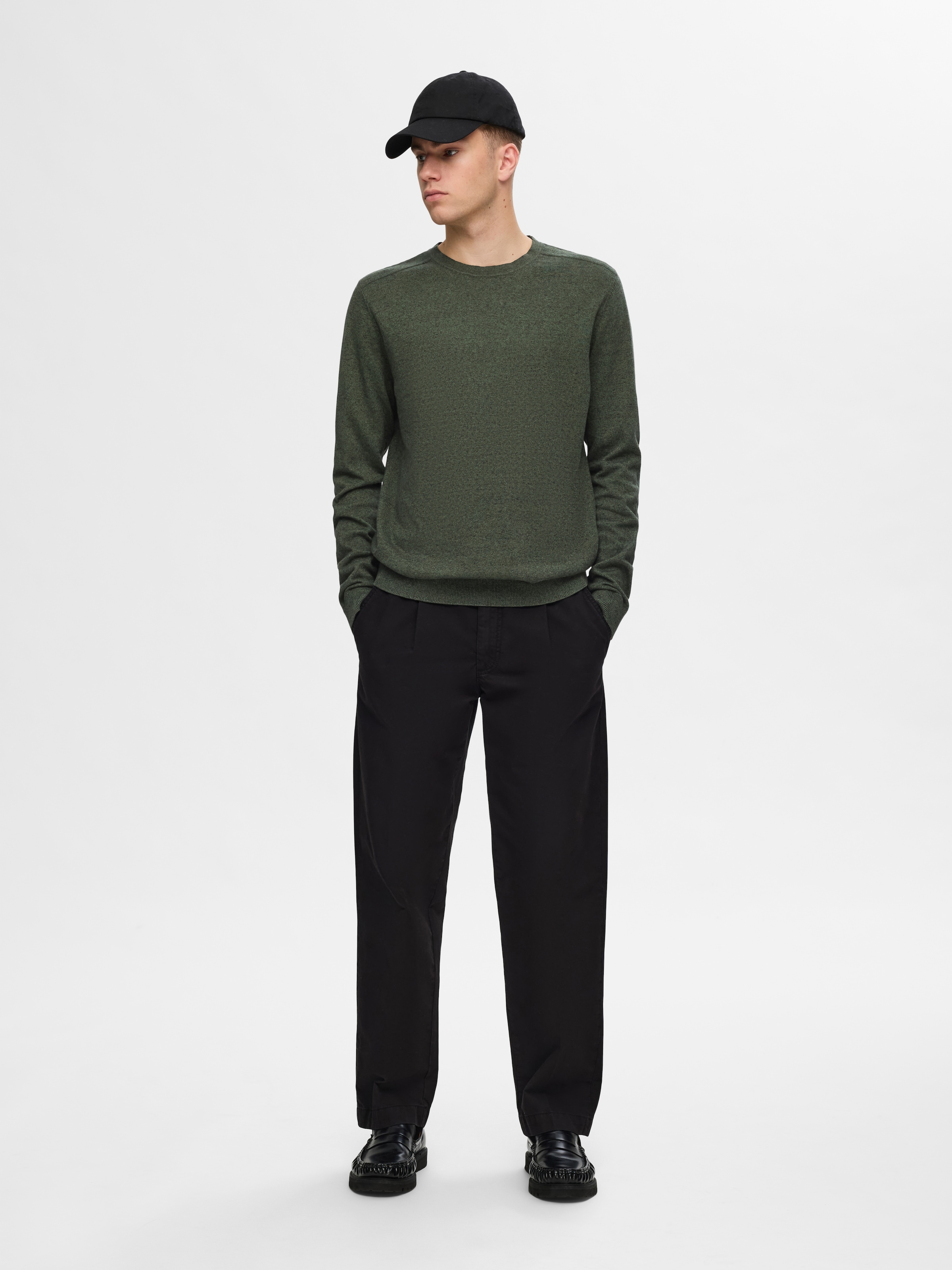 SELECTED »SLHBERG CREW NECK NOOS« Baumwolle, regular fit