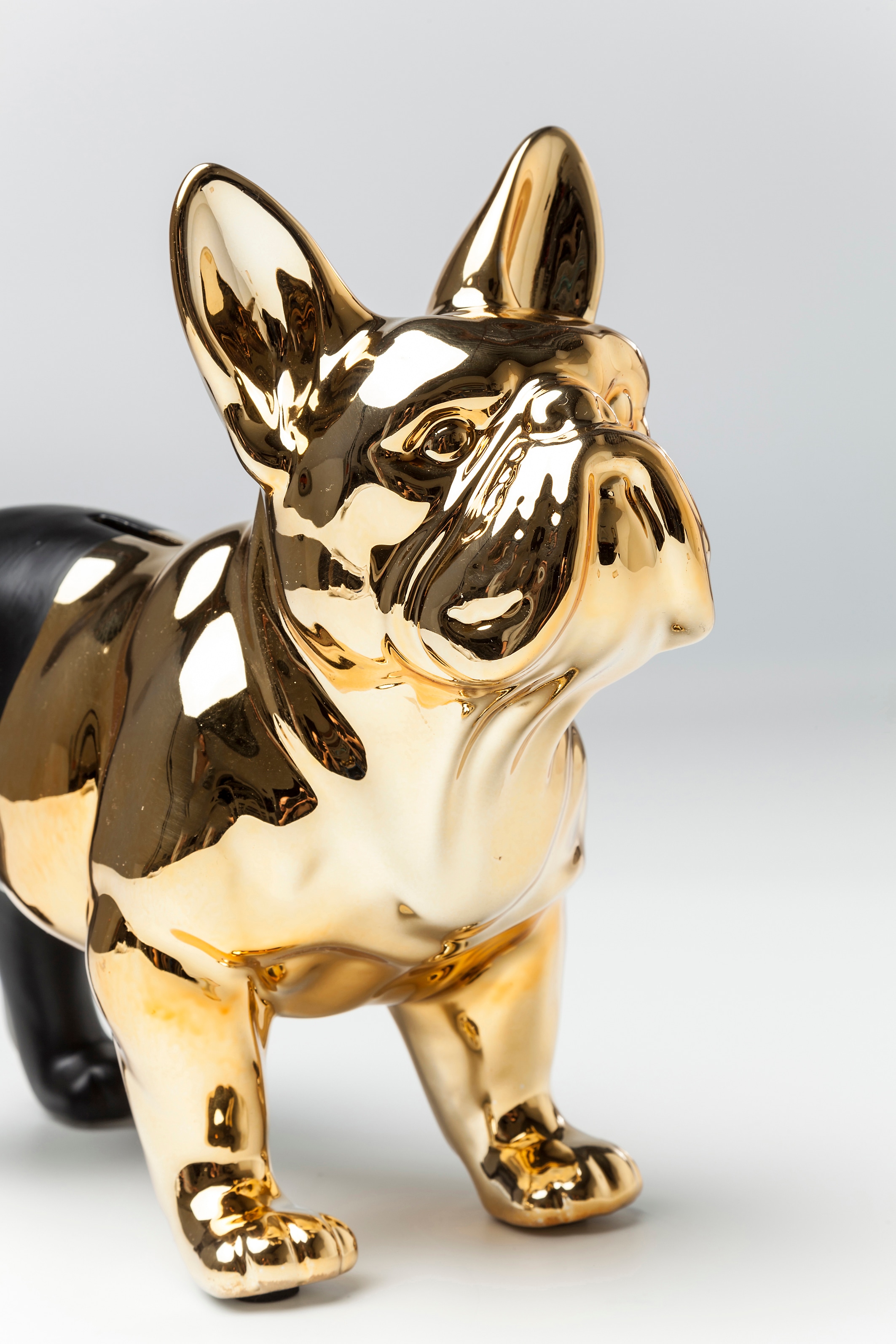 Kare Design Boîte à bijoux »Spardose Bulldog Gold-Schwarz«