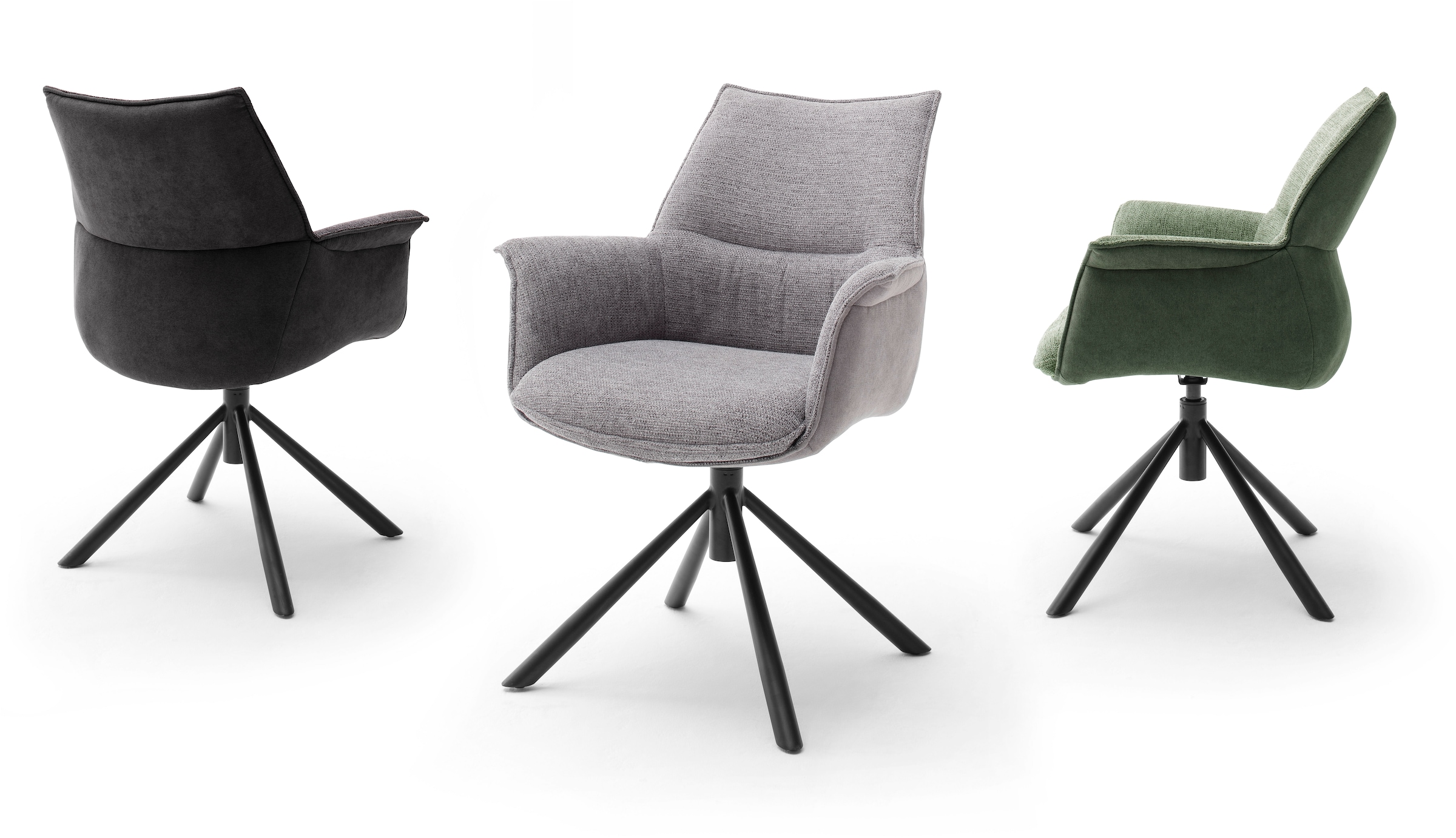 MCA furniture Esszimmerstuhl »KONYA« () 2er-Set, 360° drehbar, Belastbarkeit 120 kg, Sitzhöhe ca. 50 cm