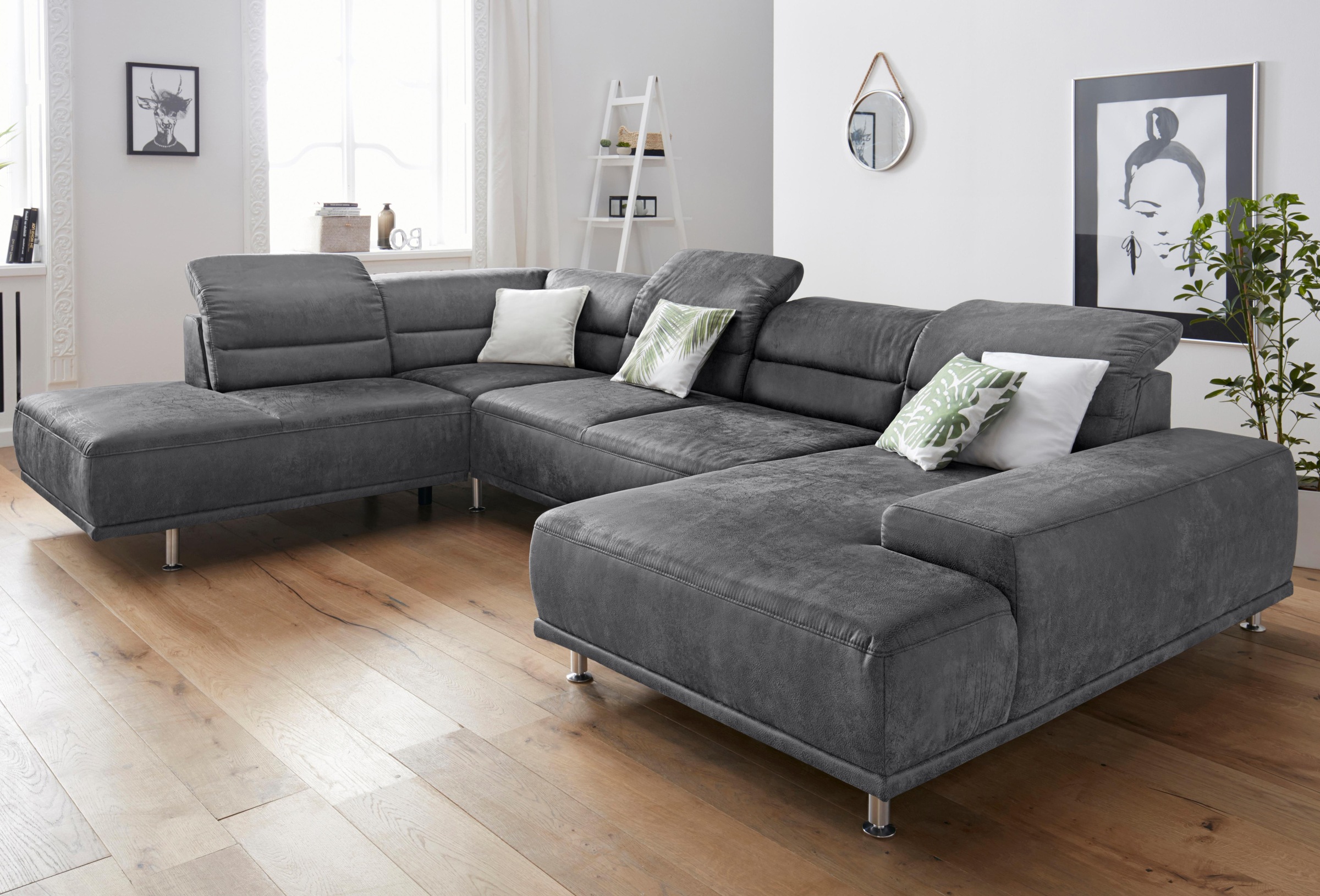 sit&more Wohnlandschaft, mit Federkern, inklusive Kopfteil- und Sitztiefenverstellung kaufen