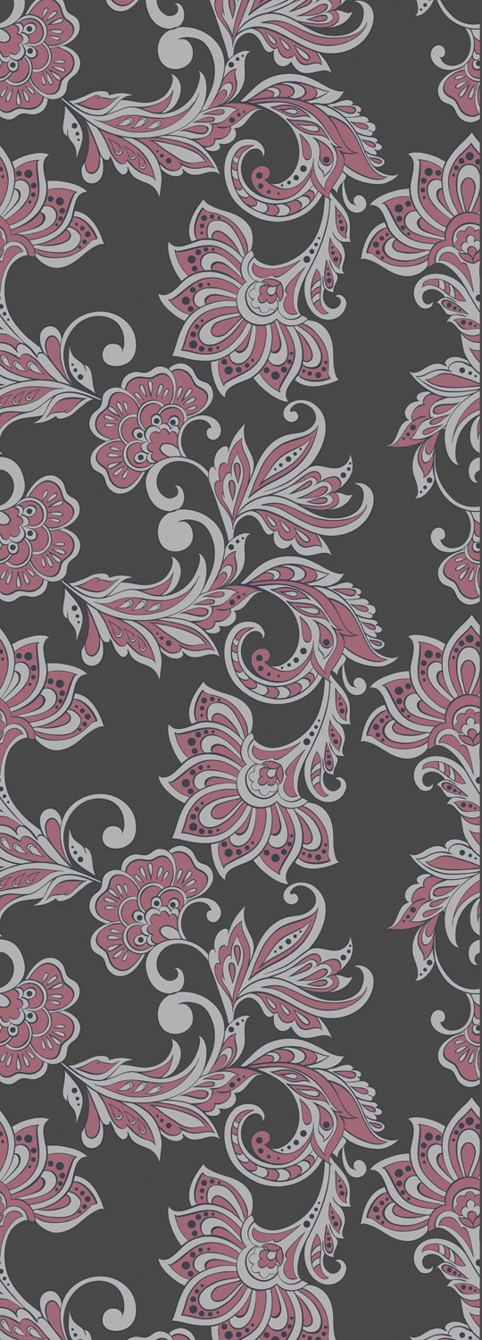 Image of queence Vinyltapete "Shayne" Motiv bedruckt botanisch floral gemustert natürlich glatt 90x250cm, selbstklebend, kinderleichte Anbringung, Sticker