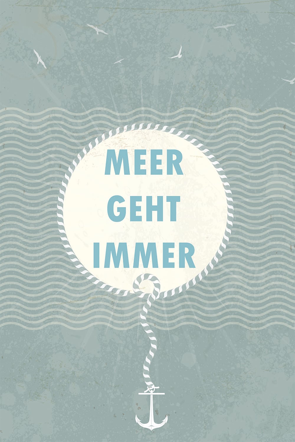Image of queence Metallbild "Meerliebe" Sprüche 1 Stk. tlg.