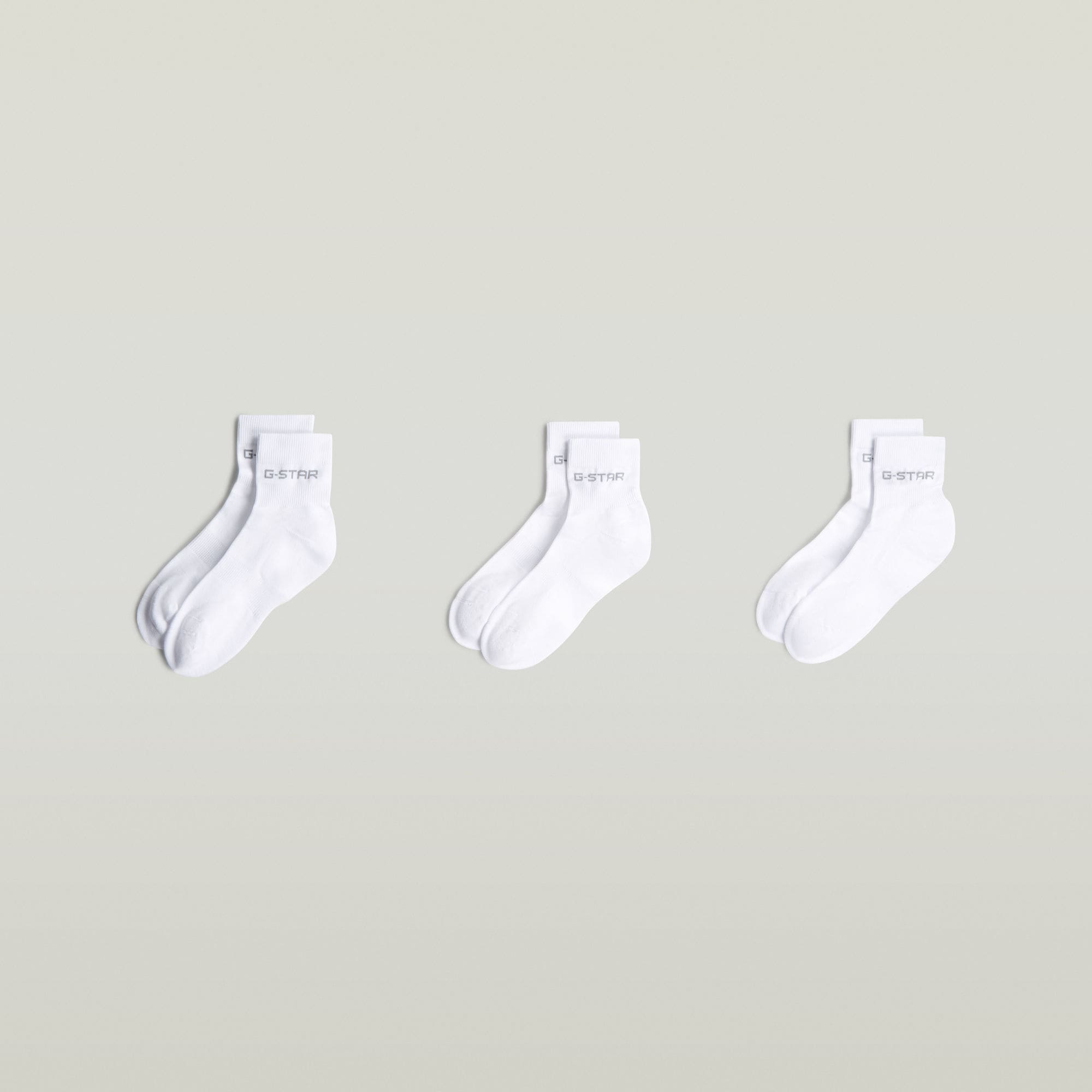 G-STAR Chaussettes de sport »MUSK, 3 PACK ANKLET SPORTS SOCKS« Packung, 3 Couple tlg. unifarben, mit Logo-Jacquard