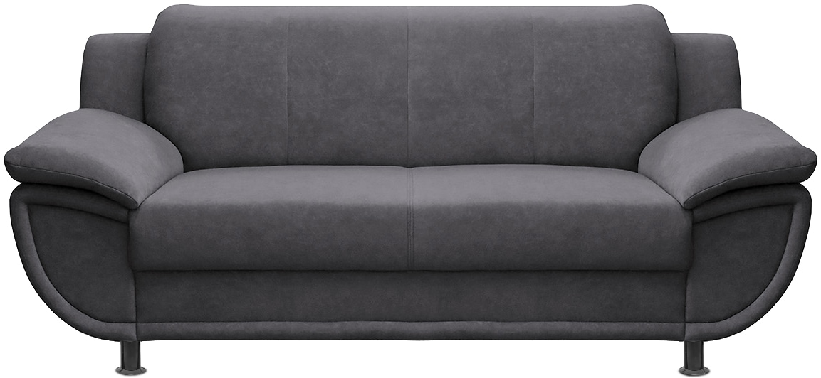 TRENDMANUFAKTUR 2-Sitzer »Rondo, Breite 178 cm, breite Armlehnen, Füsse schwarz« Couch wahlweise mit Federkern und in verschiedenen Bezügen bestellbar