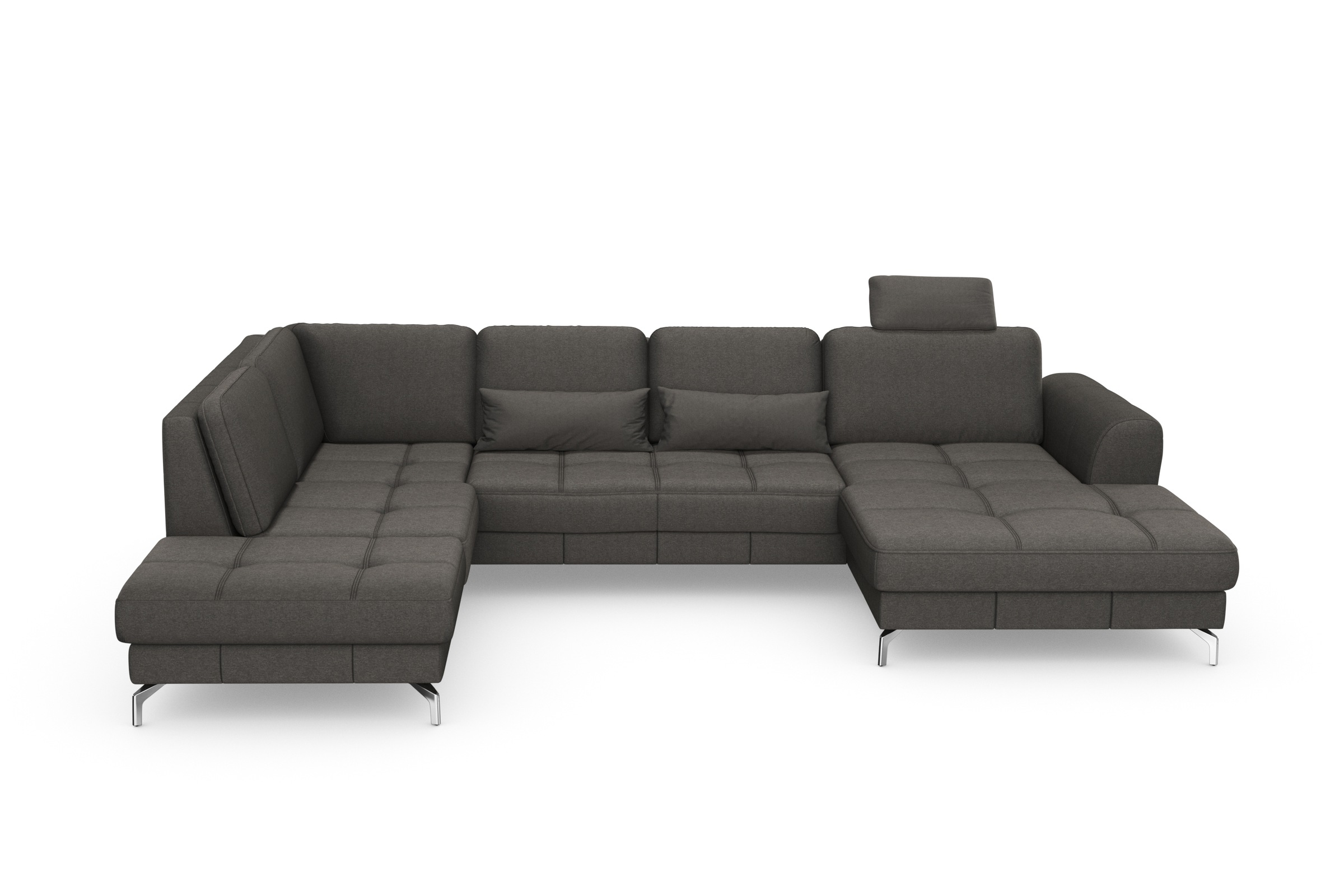 Image of sit&more Wohnlandschaft »Bendigo V«, inklusive Sitztiefenverstellung, Bodenfreiheit 12 cm, wahlweise in 2 unterschiedlichen Fussfarben bei Ackermann Versand Schweiz