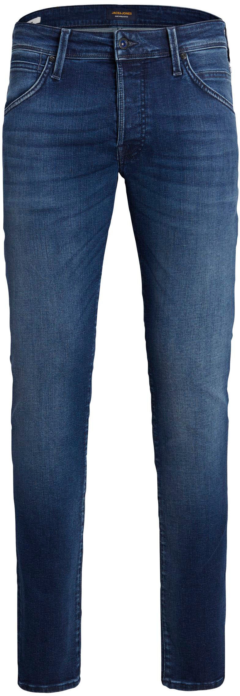 Jack & Jones Slim-fit-Jeans »JJIGLENN – Slim-Fit-Jeans mit niedriger Leibhöhe« Used, modisch, slim fit, Denim/Jeans