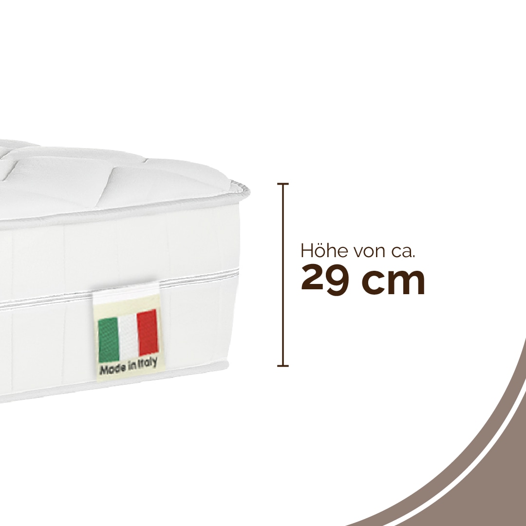 DI QUATTRO Komfortschaummatratze »Matratze Airy Form Luxus, Matratze in 90x200 cm und weiteren Grössen« 29 cm hoch 1 Stk. tlg. Die Matratze, die atmet. Extra hoch und komfortabel, Schnäppchenpreis