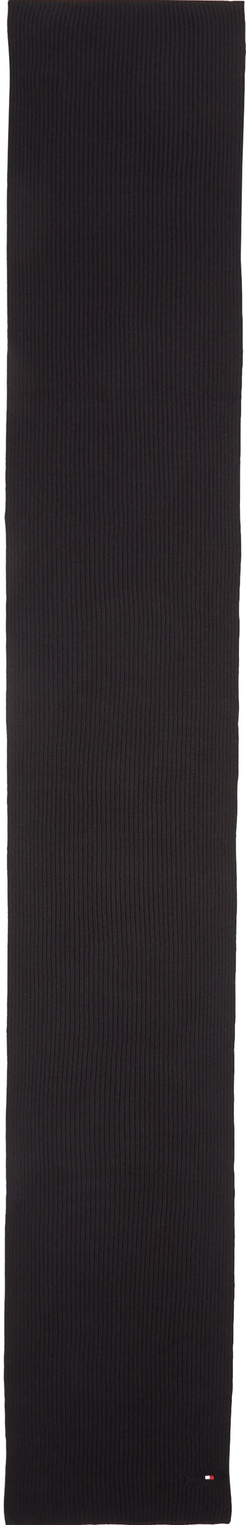 Tommy Hilfiger Écharpe tricotée »TH FLAG PIMA COTTON CASH SCARF« avec broderie logo, avec une part de cachemire Unisexe