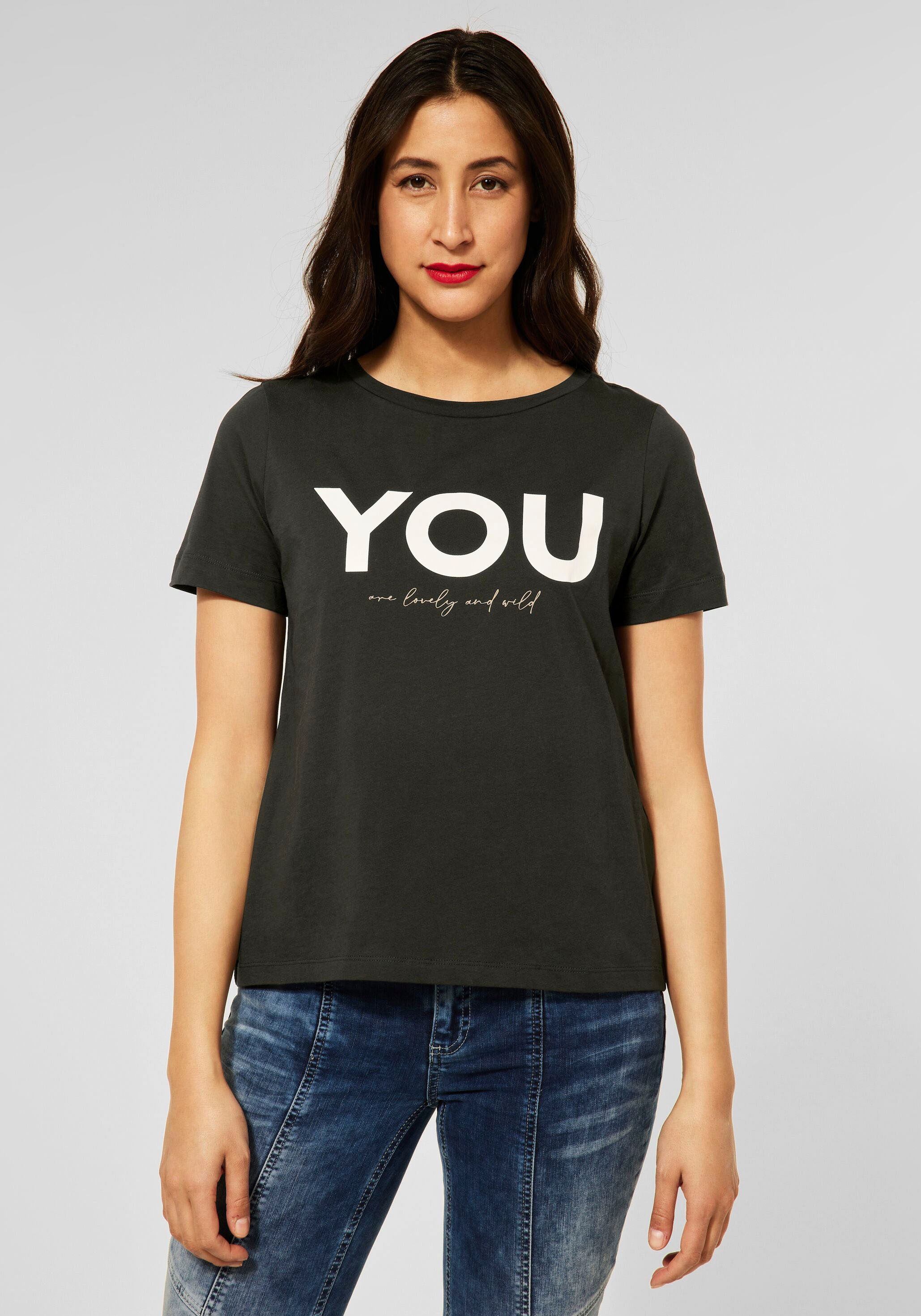 Image of STREET ONE T-Shirt, mit Wording-Print bei Ackermann Versand Schweiz