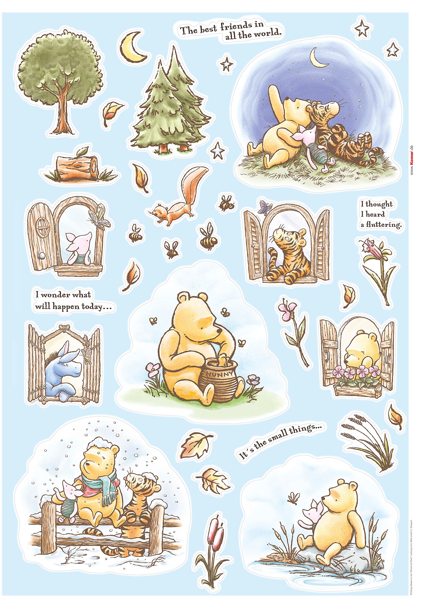 Image of Komar Wandtattoo »Winnie the Pooh Adventures«, (61 St.), 50 x 70 cm bei Ackermann Versand Schweiz