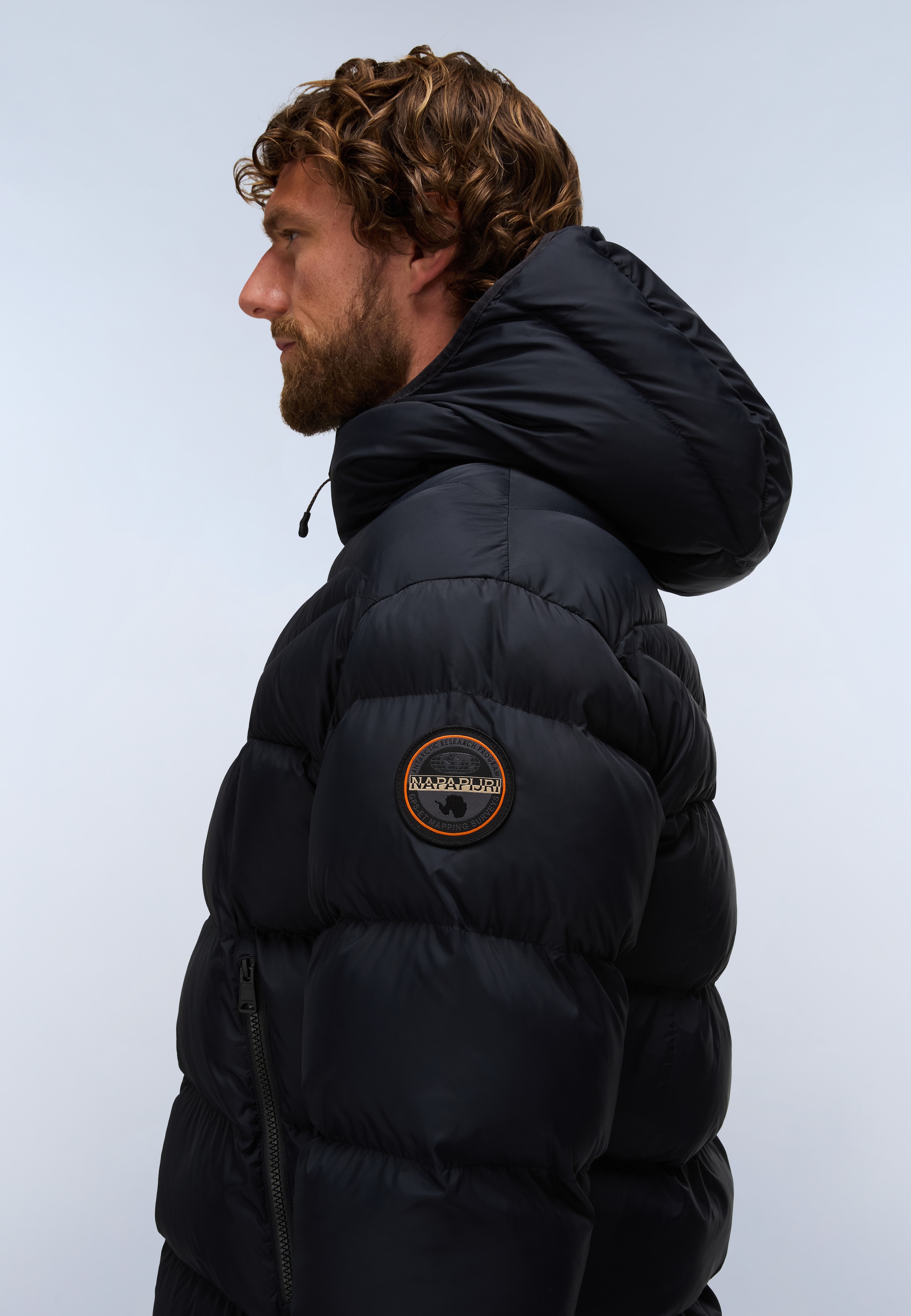 Napapijri Steppjacke »A-MOLVENO HOOD BLACK BEAUTY« auch in grossen Grössen