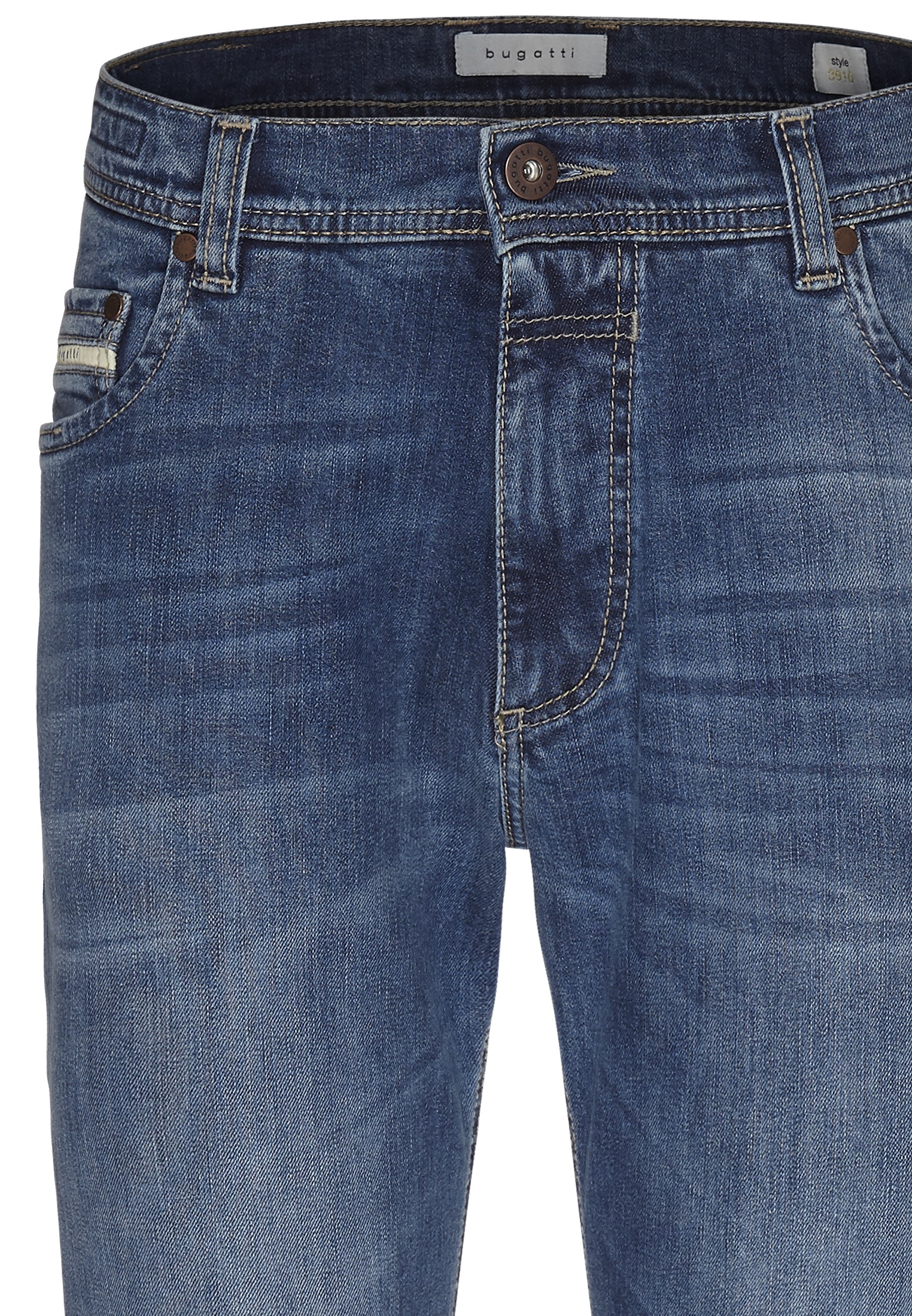 bugatti 5-Pocket-Jeans, mit einem leichten Used-Look