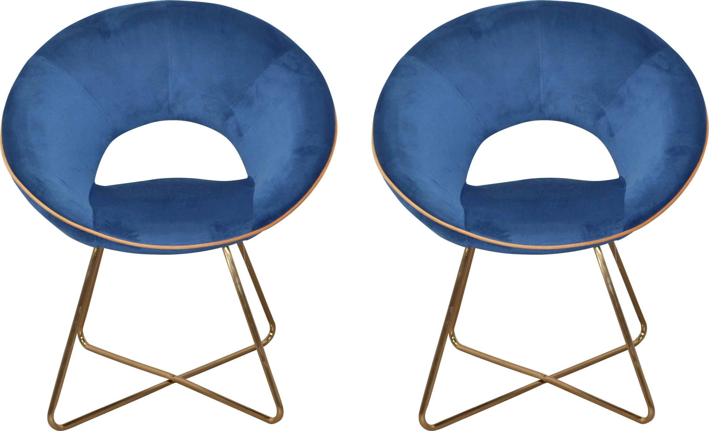 Image of Home affaire Cocktailsessel, (Set, 2 St.), Samtoptik bei Ackermann Versand Schweiz