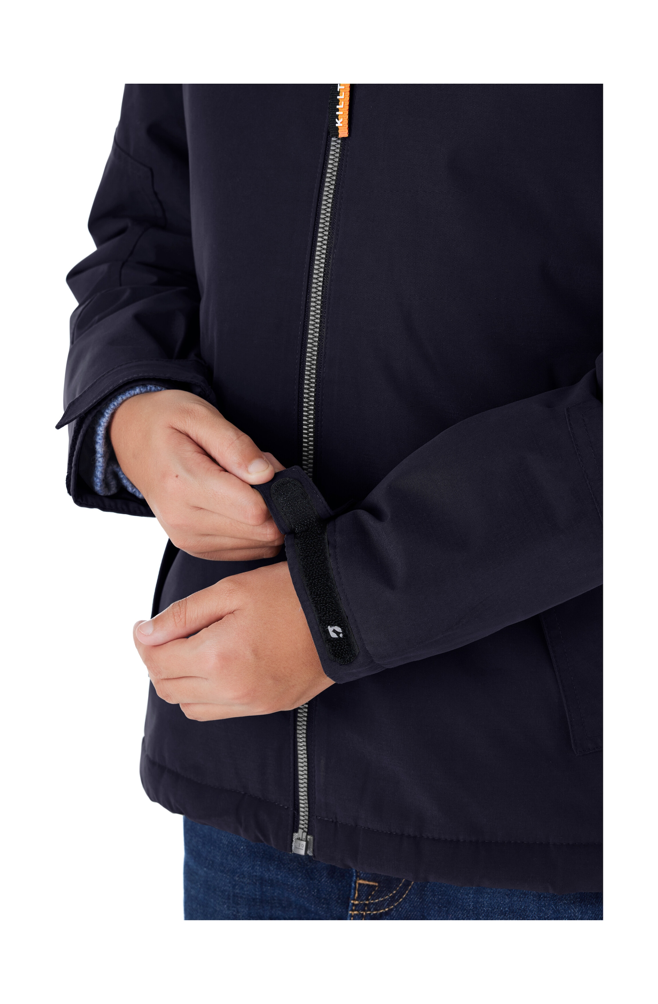 Killtec Funktionsjacke »KOW 377 BYS JCKT«, Wasserdichte Funktionsjacke mit Kapuze, warmem Futter und Kinnschutz
