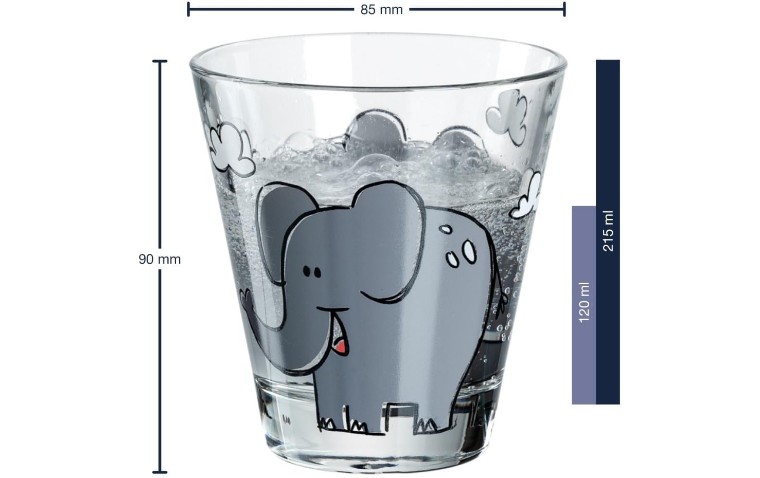 LEONARDO Glas »Bambini Elefant 215 ml 6 Stück«