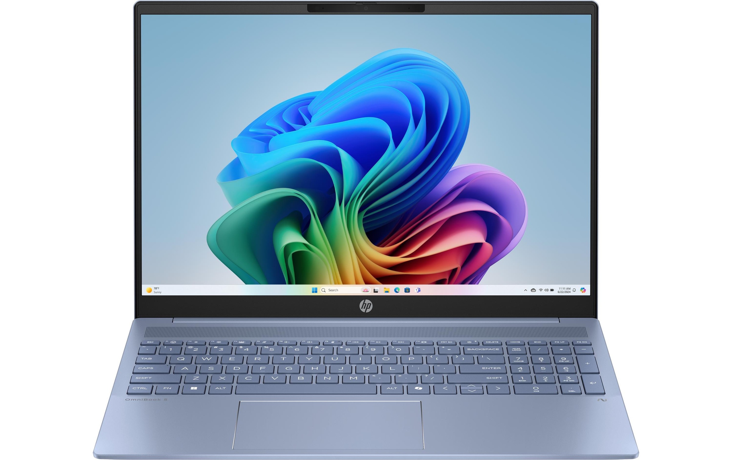 Image of HP Notebook "OmniBook 5 16-ba1728nz" 40,64 cm / 16 ″ Intel Core 7 eingebauter Lautsprecher, eingebautes Mikrofon, Webcam