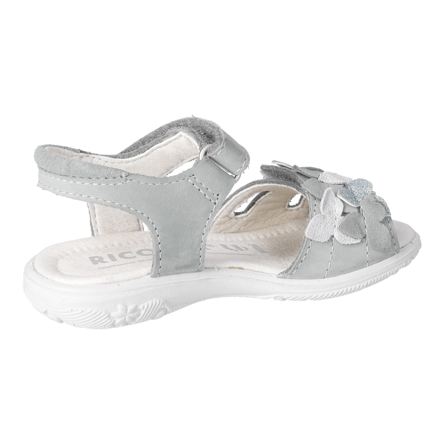 Ricosta Sandale »Mirella«  Chaussure à scratch avec décoration, gabarit de taille à télécharger