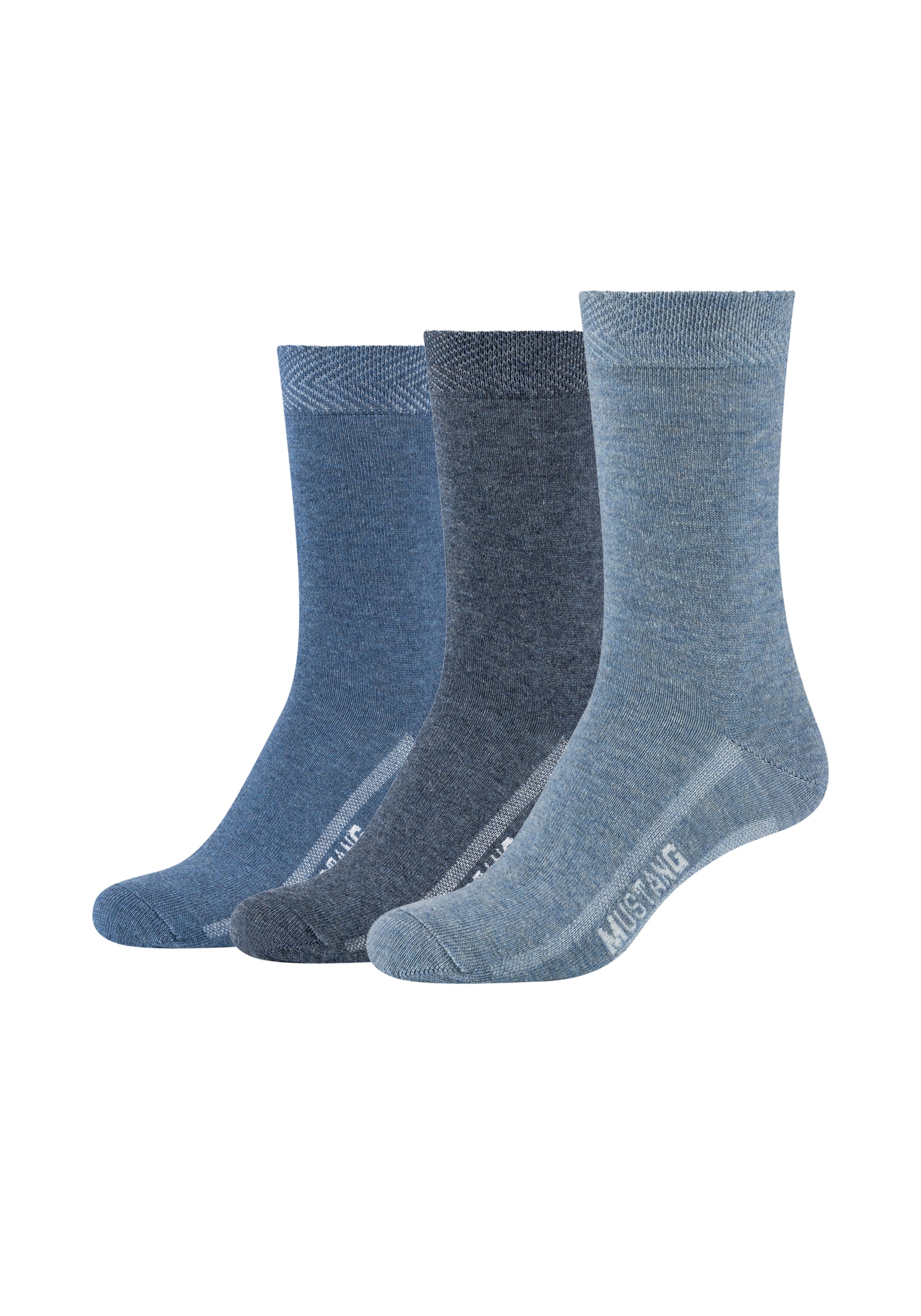 MUSTANG Socken 6 Paar tlg. mit verstärktem Fersen- und Zehenbereich
