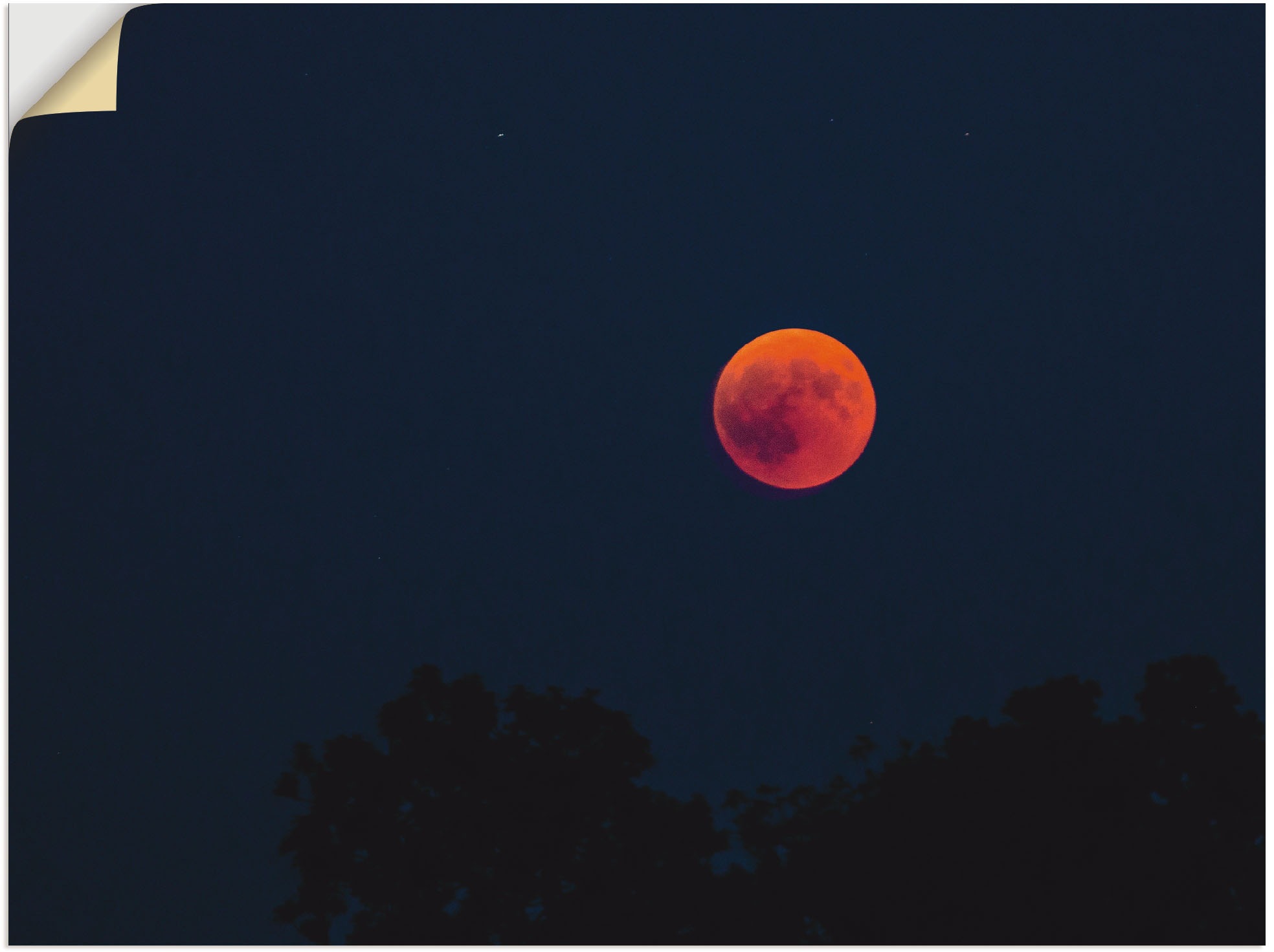 Image of Artland Wandbild »Mond«, Himmelsbilder, (1 St.), in vielen Grössen & Produktarten - Alubild / Outdoorbild für den Aussenbereich, Leinwandbild, Poster, Wandaufkleber / Wandtattoo auch für Badezimmer geeignet bei Ackermann Versand Schweiz