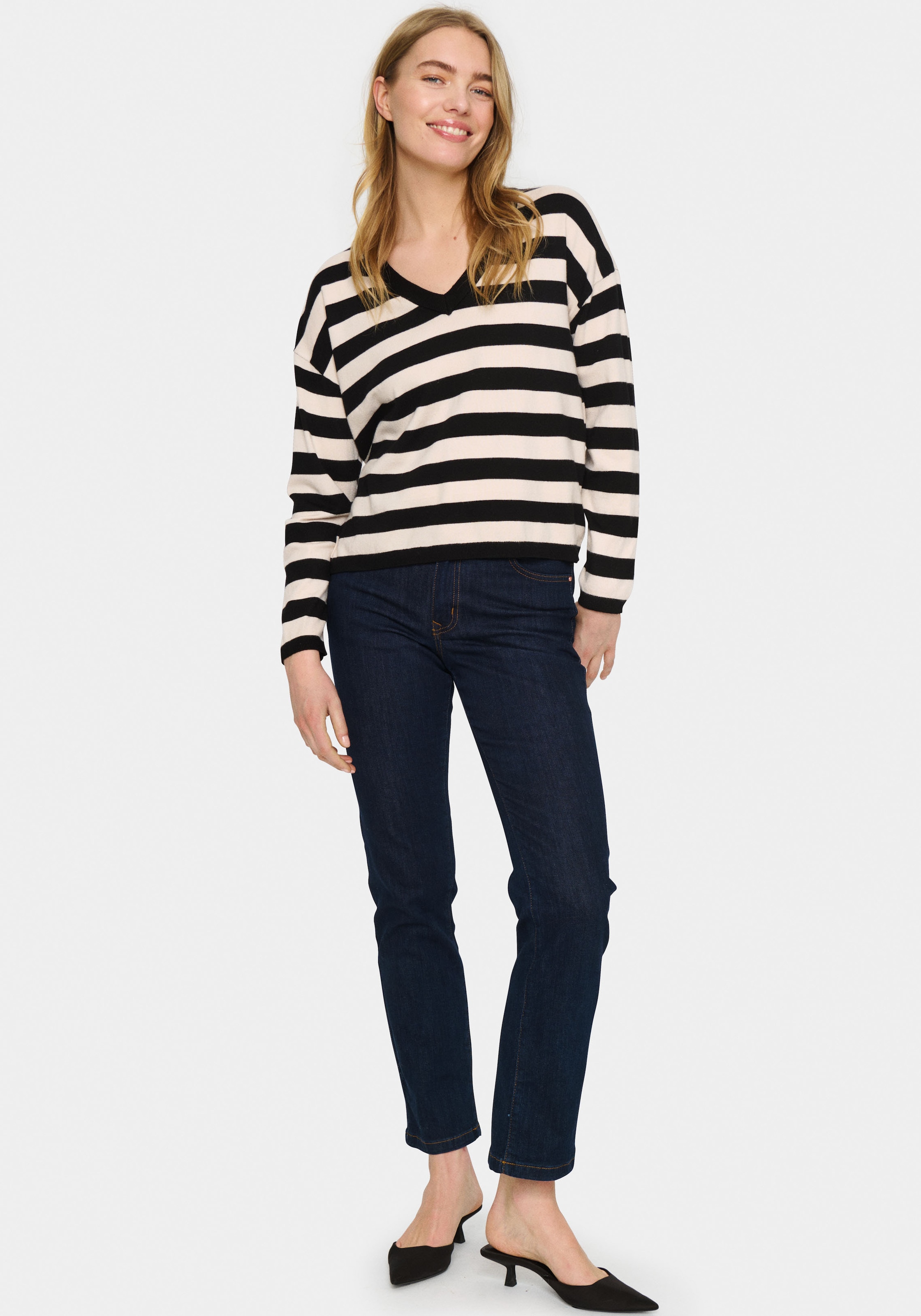 Saint Tropez Pull en tricot »FikamSZ V-Neck«