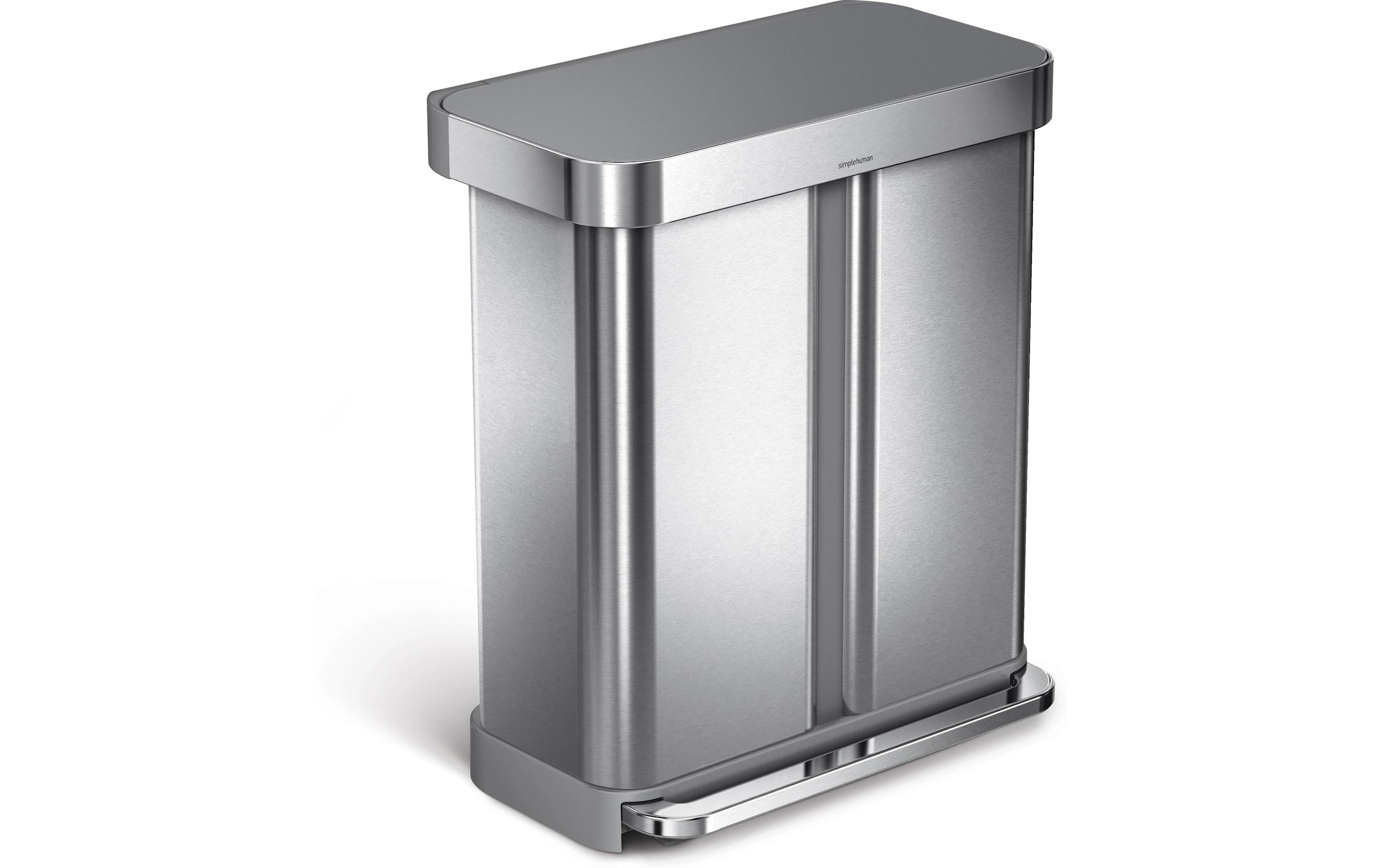 simplehuman Mülleimer »Step Can 34+24 l« 2 Behälter