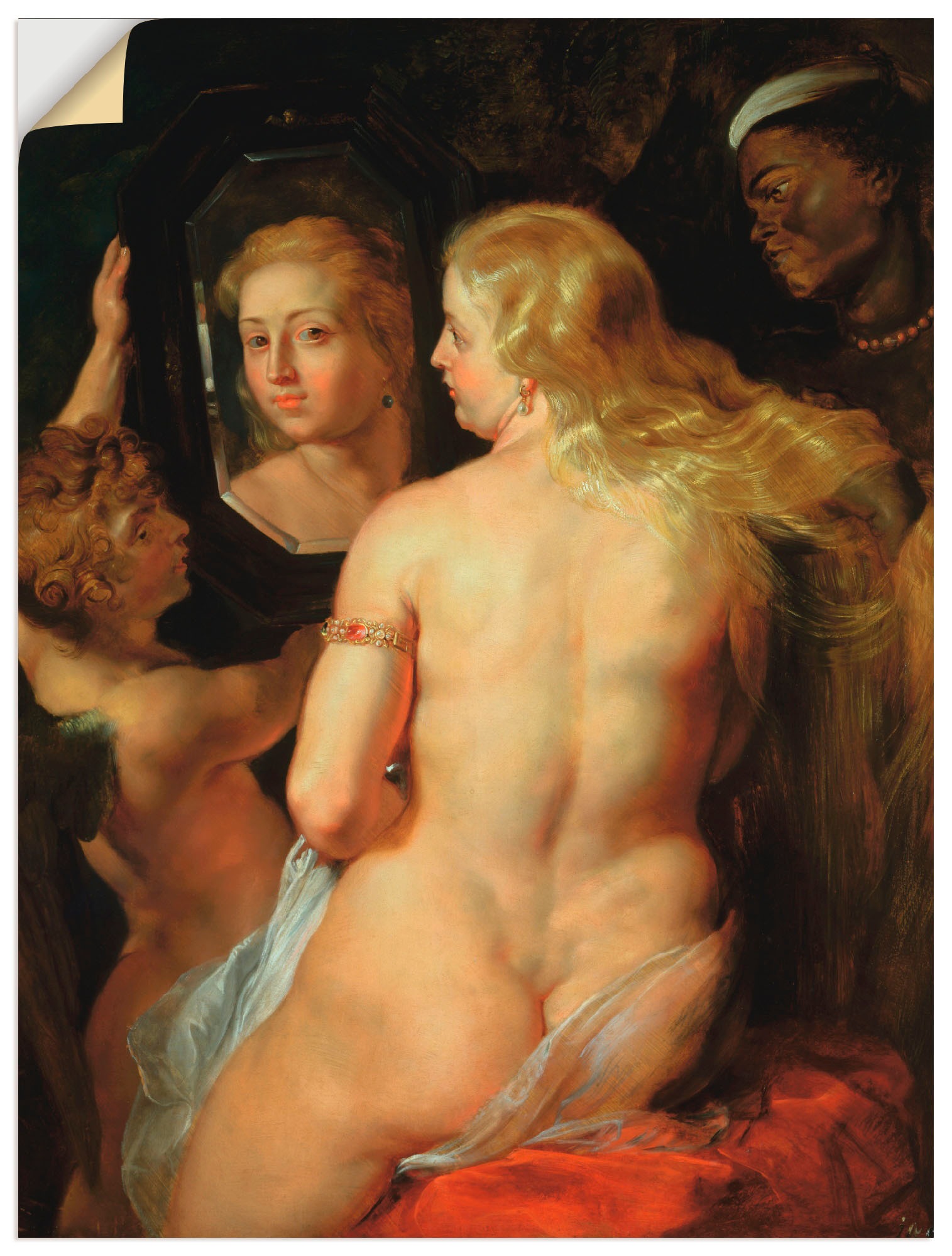 Image of Artland Wandbild »Toilette der Venus«, Frau, (1 St.), in vielen Grössen & Produktarten -Leinwandbild, Poster, Wandaufkleber / Wandtattoo auch für Badezimmer geeignet bei Ackermann Versand Schweiz