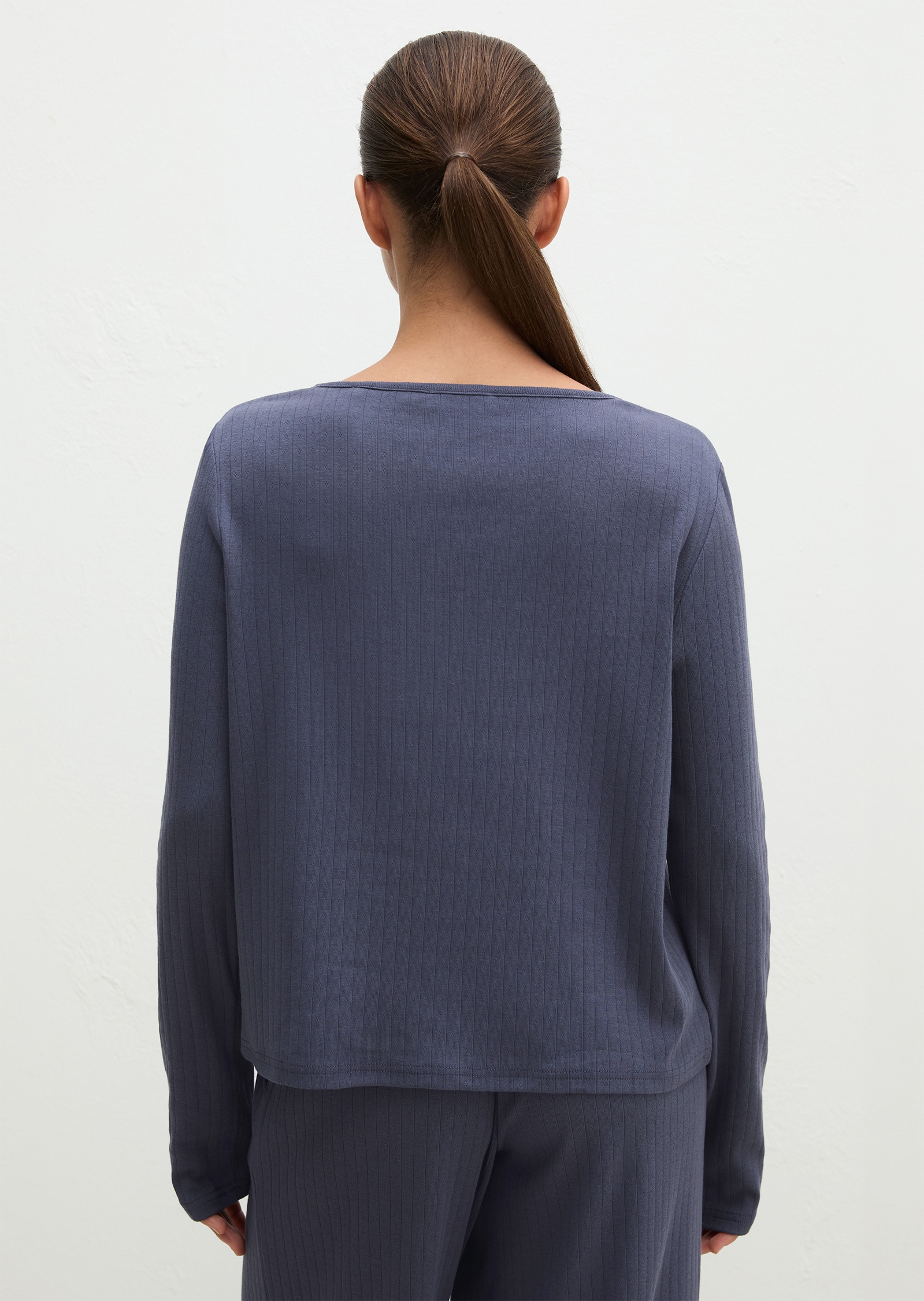 Marc O'Polo Strickjacke bequeme Passform, für Homewear, mit Knopfleiste