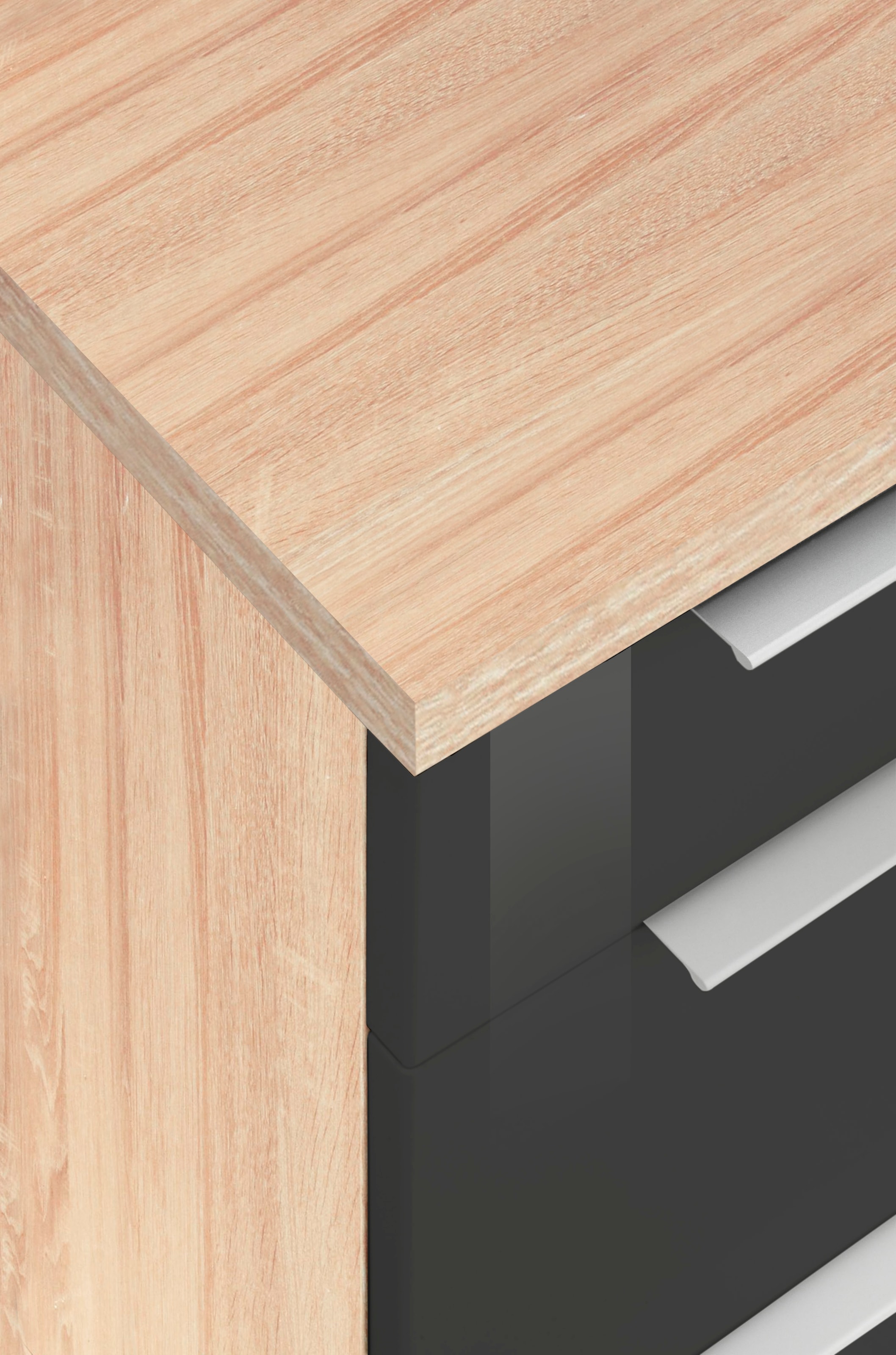 KOCHSTATION »KS-Brindisi« Stellbreite 220/280 cm, wahlweise mit E-Geräten, mit MDF-Fronten