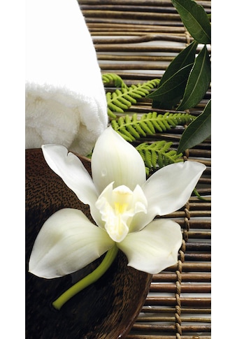 Vliestapete »asiatische Wellness Orchidee«