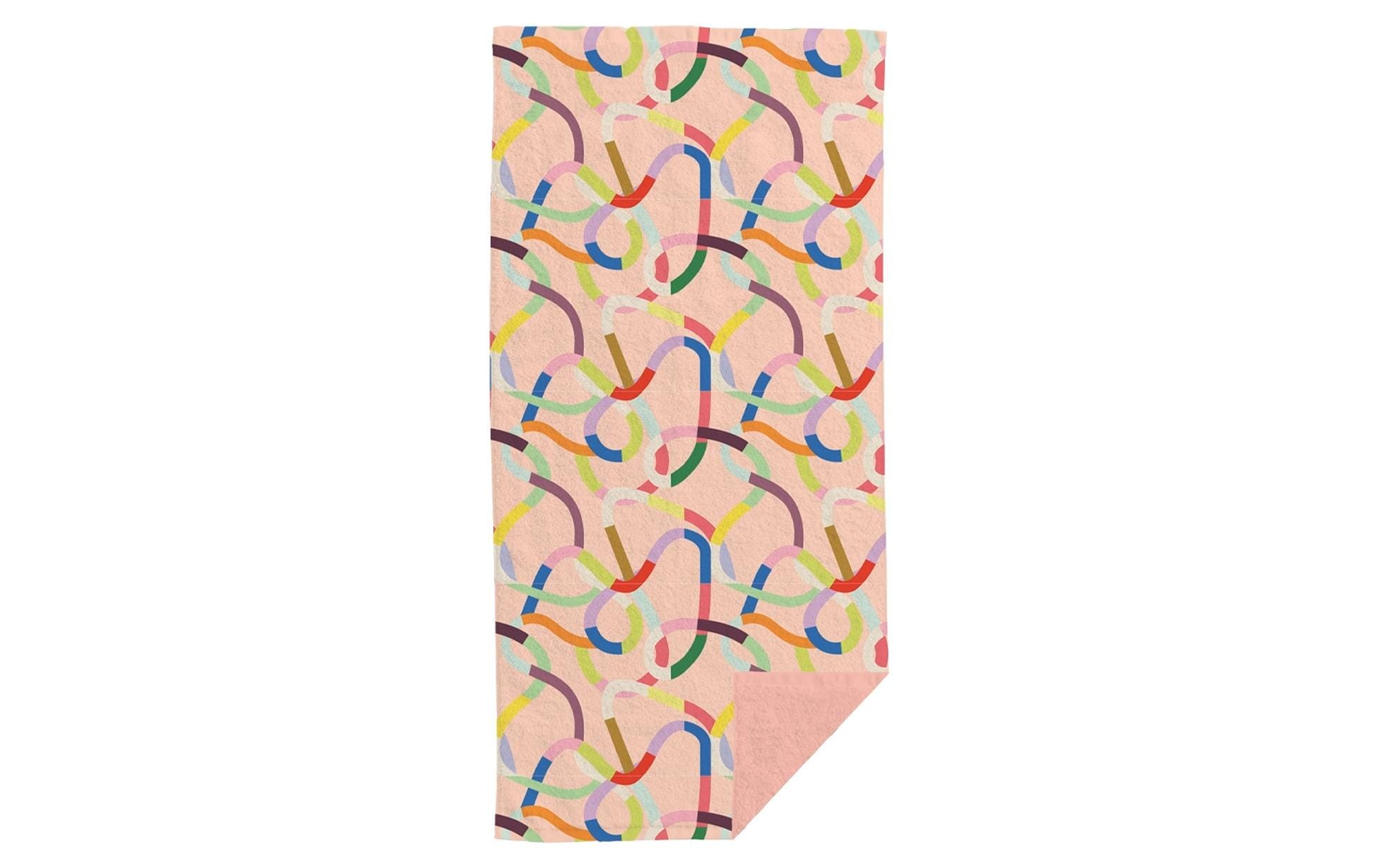 Image of Badetuch "Chic Mic Badetuch Colourful waves 90 x 180 cm" Strandtuch