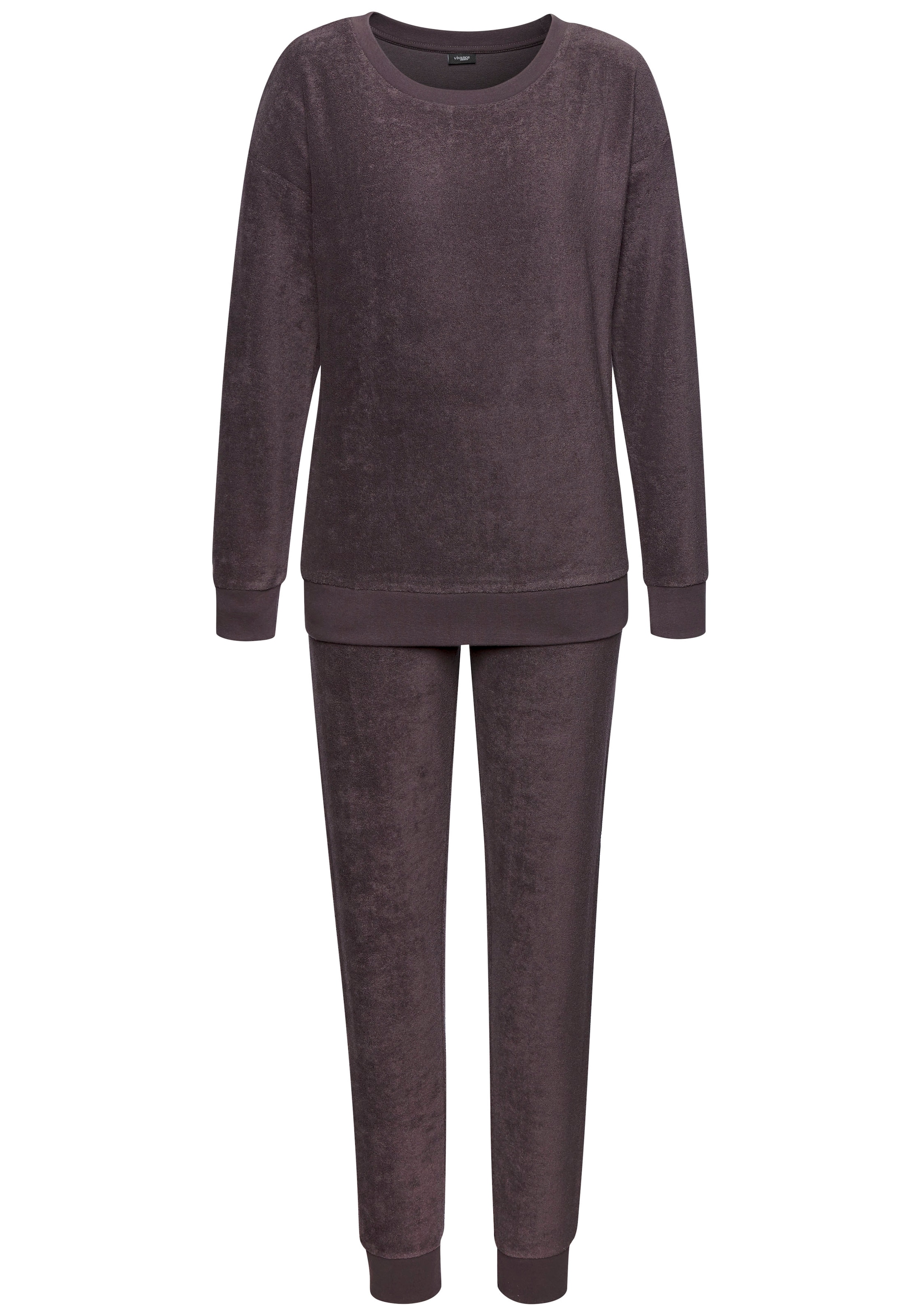 Vivance Dreams Pyjama, (2 tlg.), in schöner Frottee-Qualität