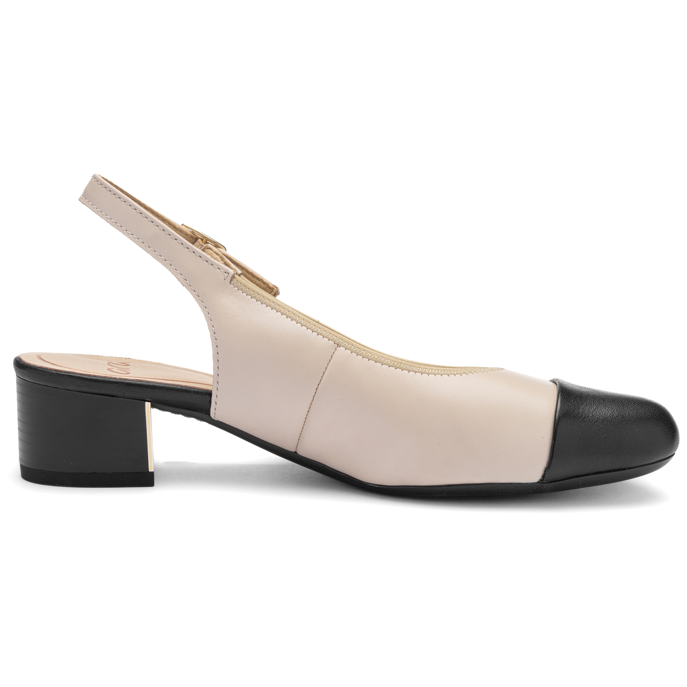 Ara Pompes à sling »NIZZA«  Talons blocs, chaussures de fête, chaussures de soirée, garniture contrastée