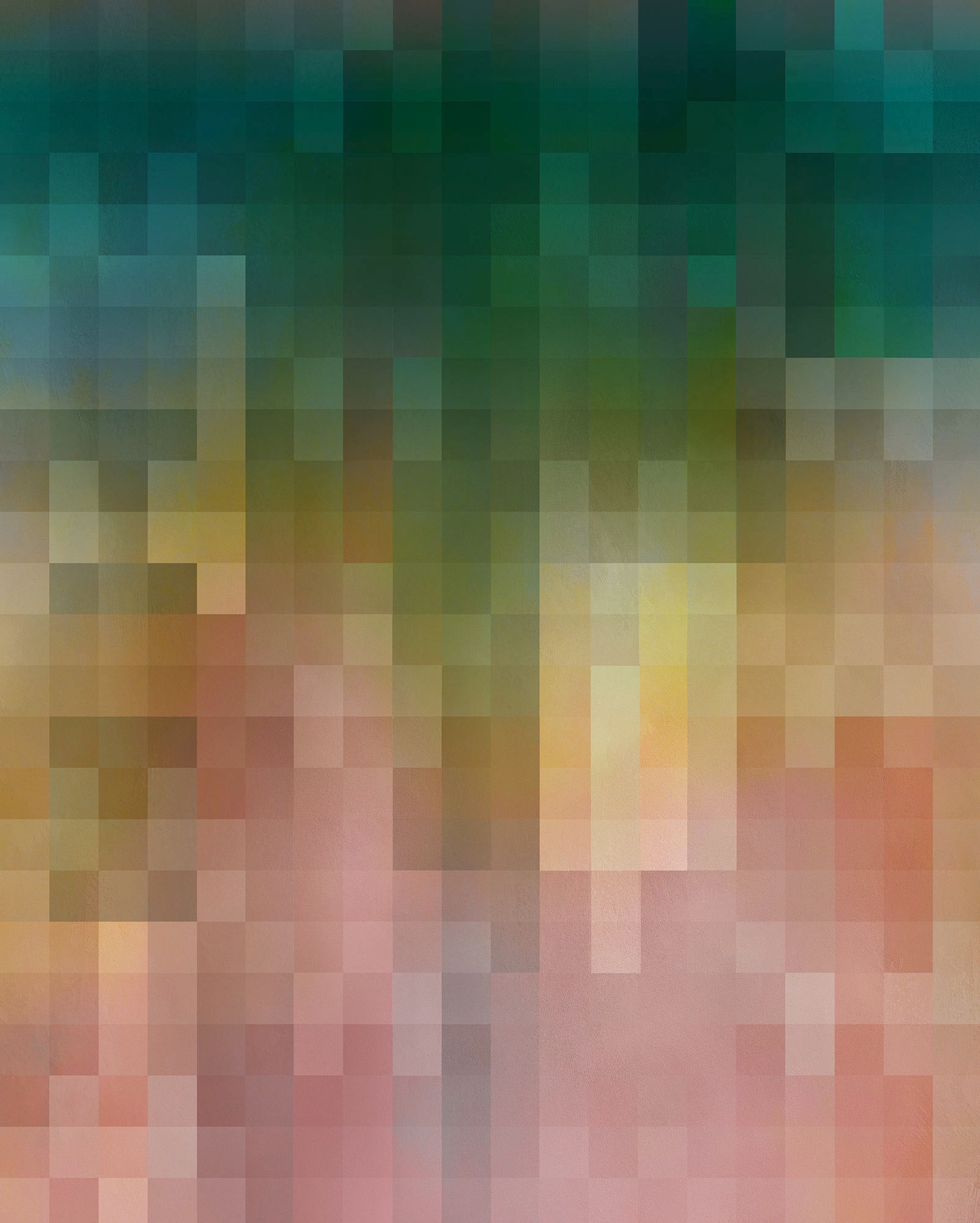 Komar Fototapete »Komar Vlies Fototapete - Paper Pixels - Grösse 200 x 250 cm«, bedruckt