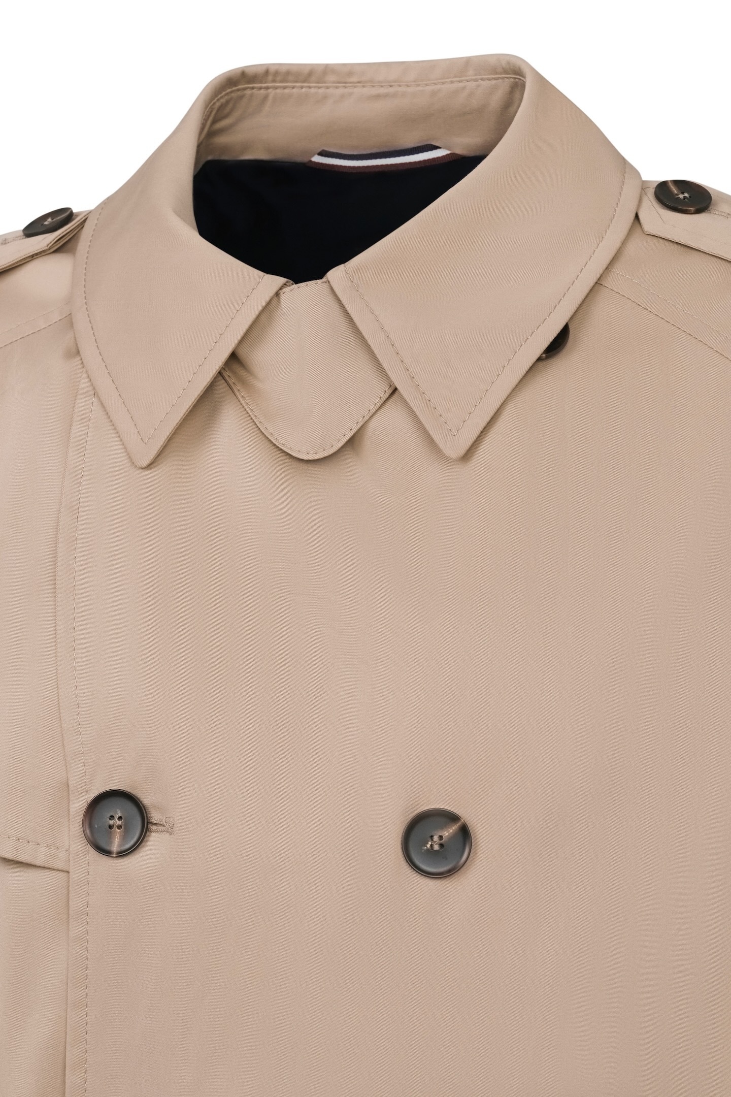 bugatti Trenchcoat, mit Bindegurt & Hemdkragen
