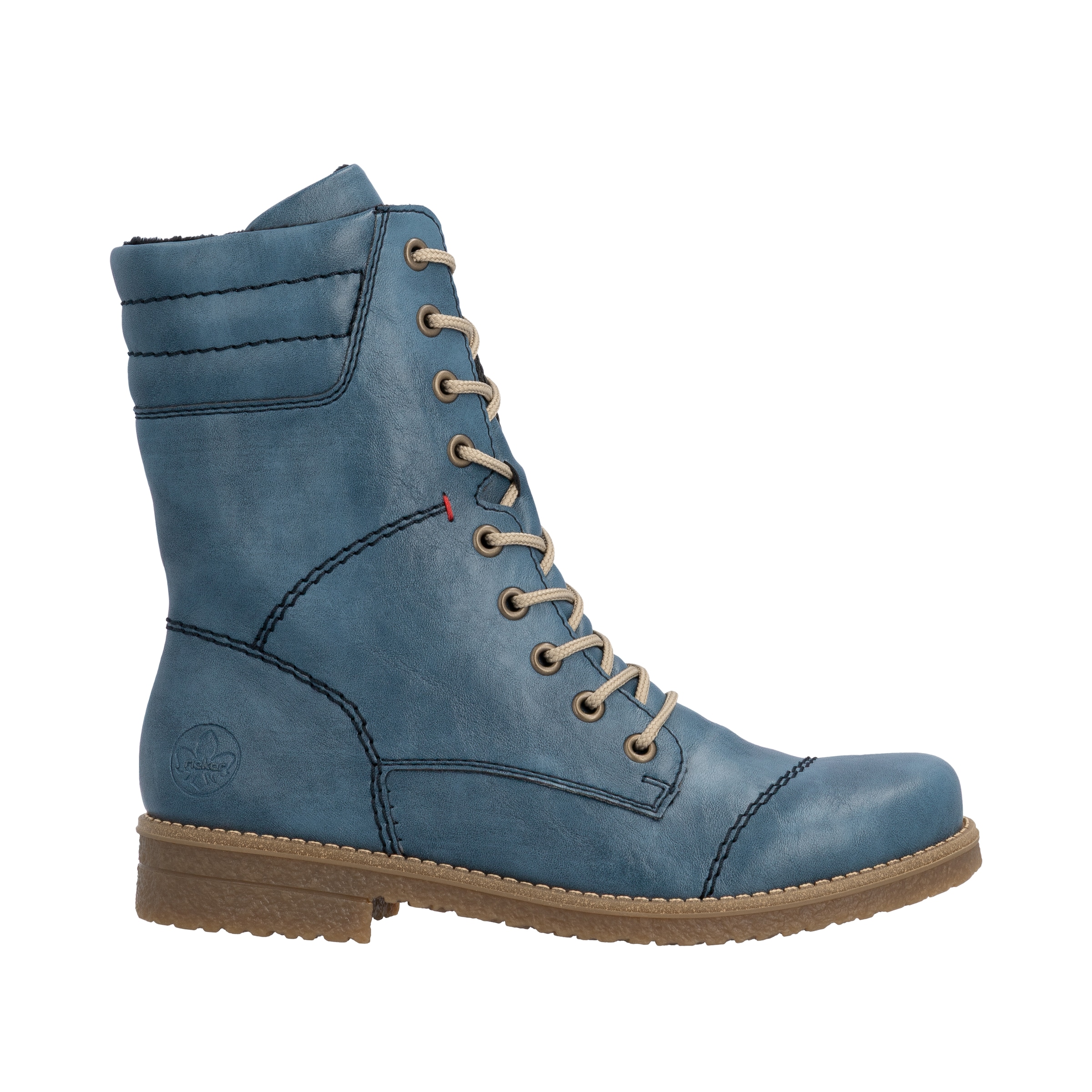 Rieker Schnürstiefelette  Schnürboots, Herbstboots mit gepolstertem Schaftrand