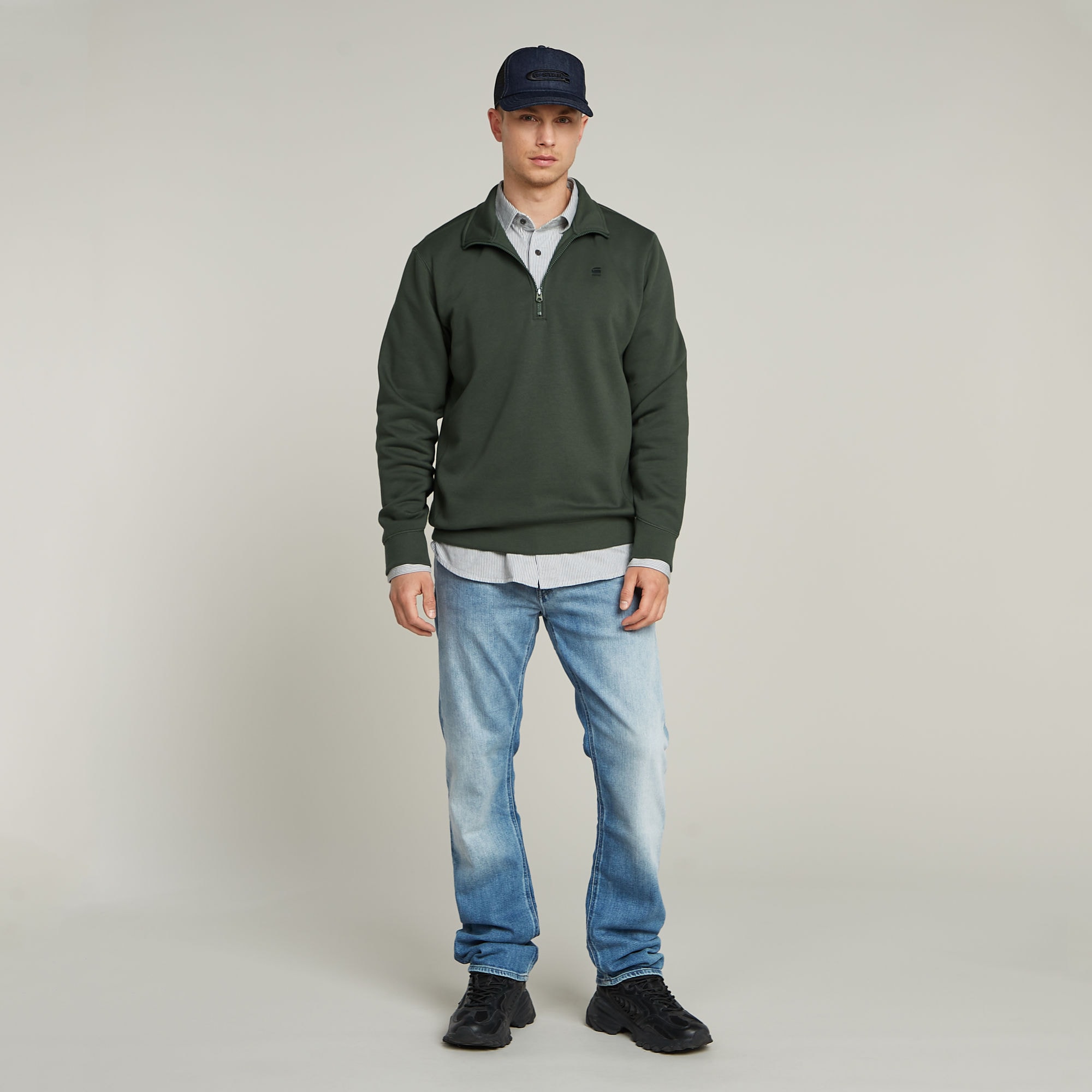 G-STAR Sweatshirt »Premium Core Half Zip«, mit Stehkragen

