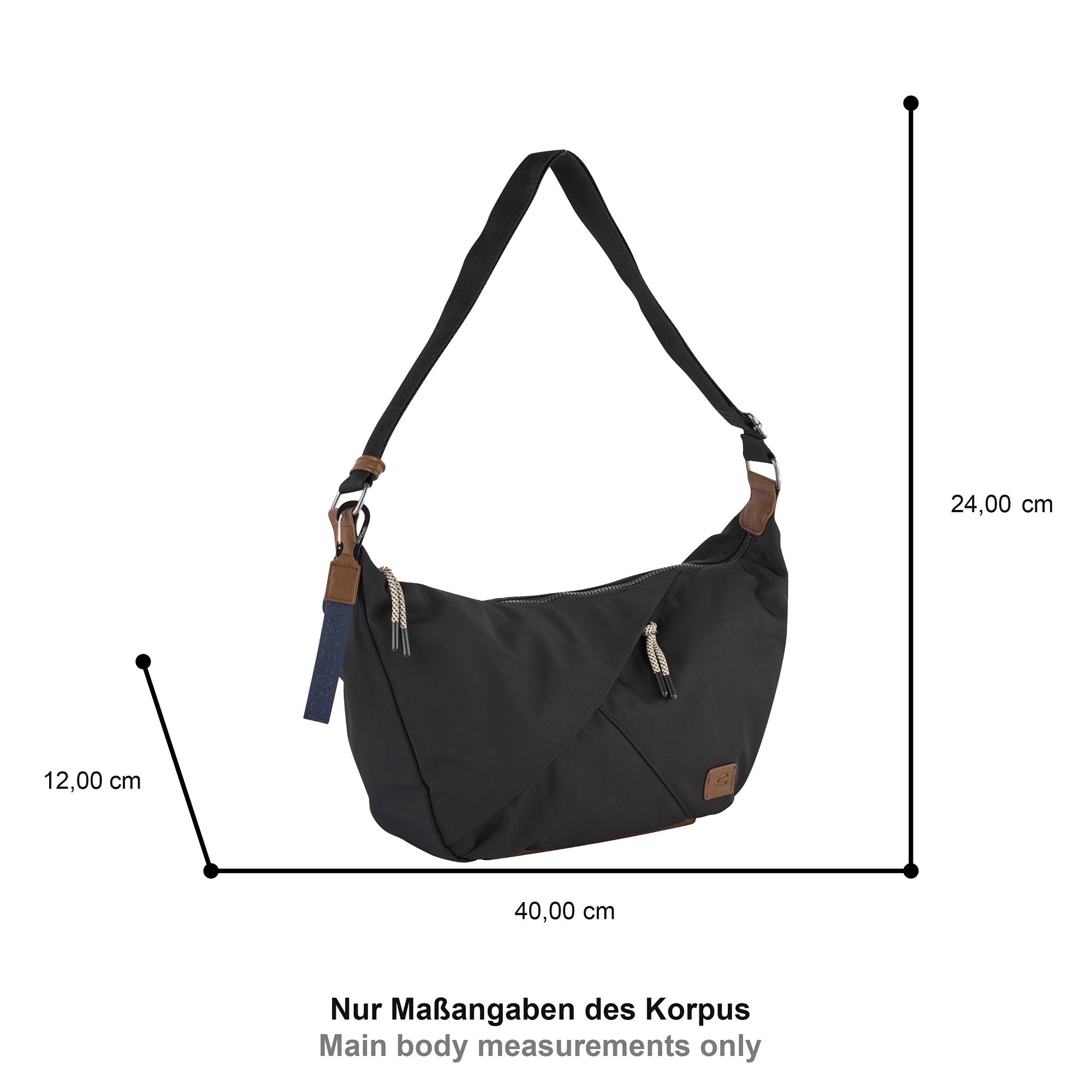 camel active Hobo »Aurum« aus recyceltem Polyester in Nylonstruktur, leicht & mit feinen Details