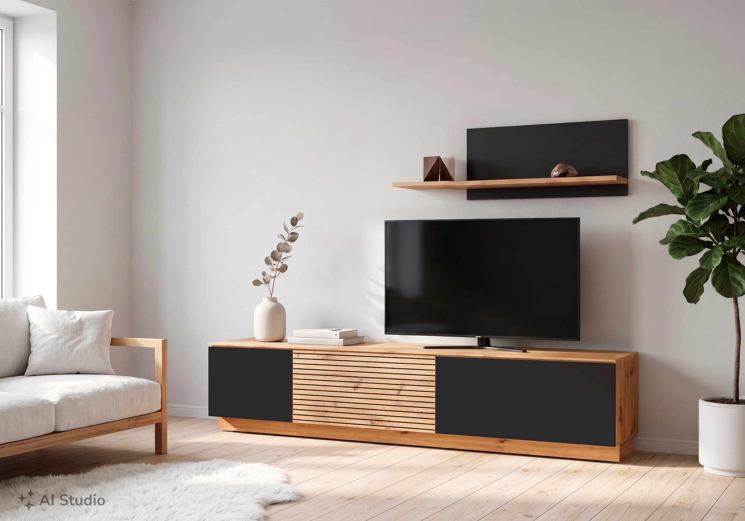 GOODproduct Meuble mural »mit Lowboard und Paneel«