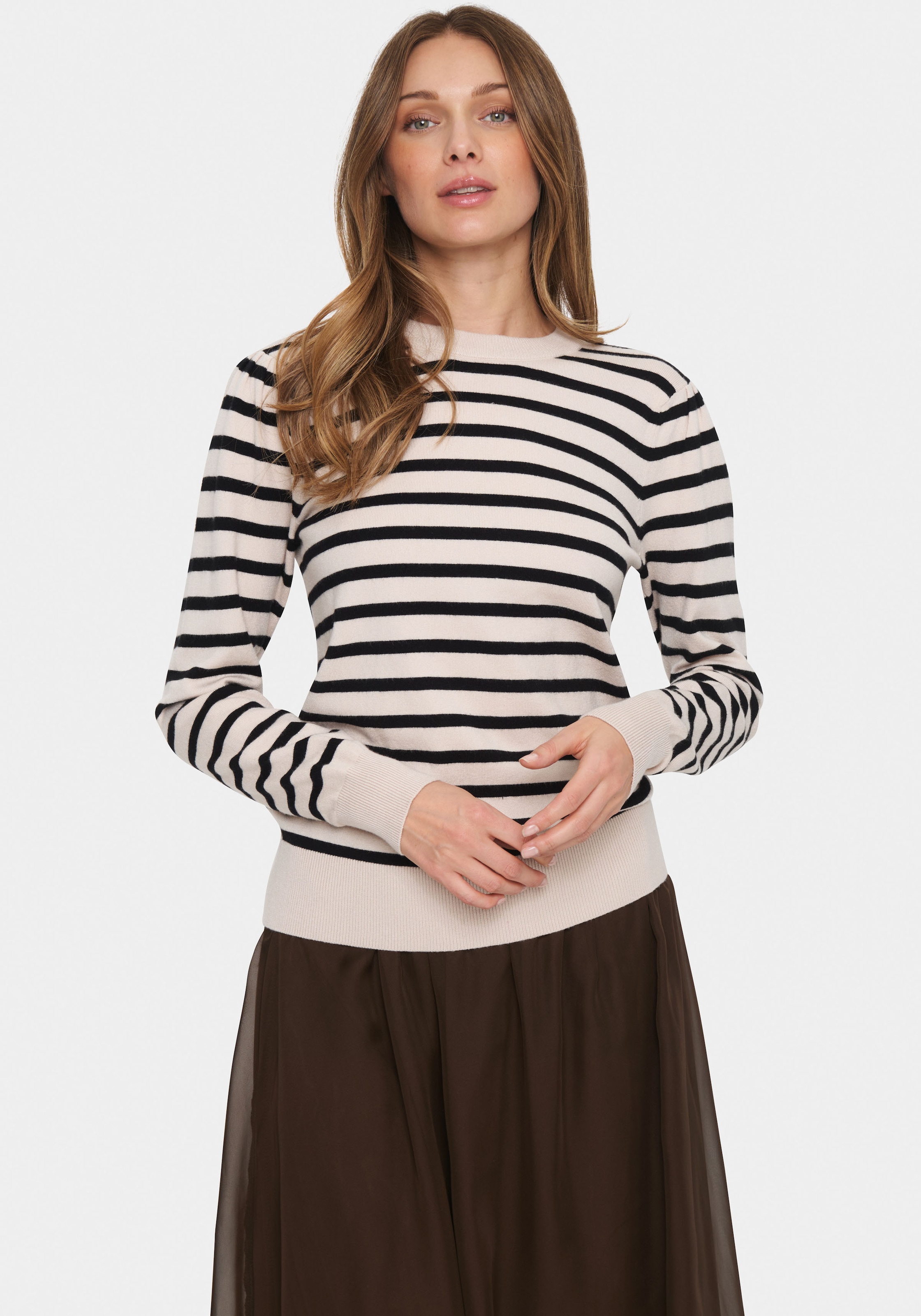 Saint Tropez Rundhalspullover »FikamSZ LS«