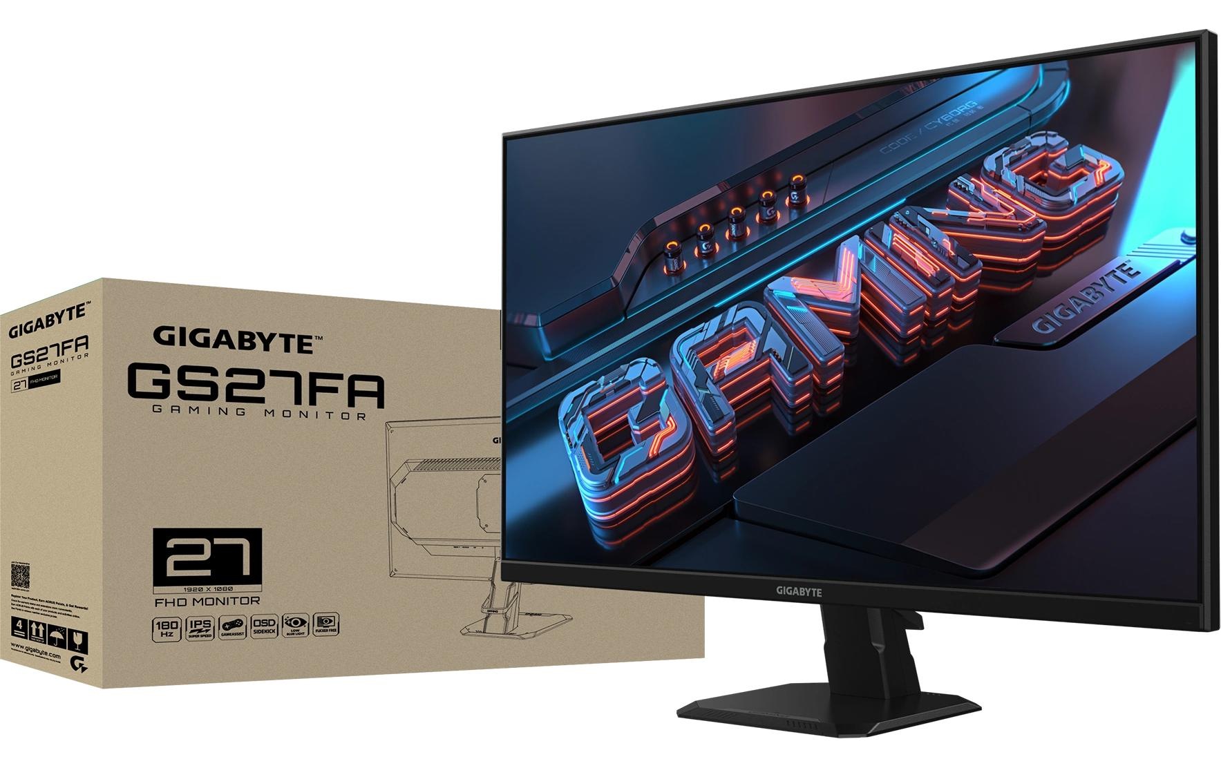 Gigabyte Moniteur de jeu »GS27FA« 68,58 cm/27 ″  1920 x 1080 px 1 Reaktionszeit 180 Hz