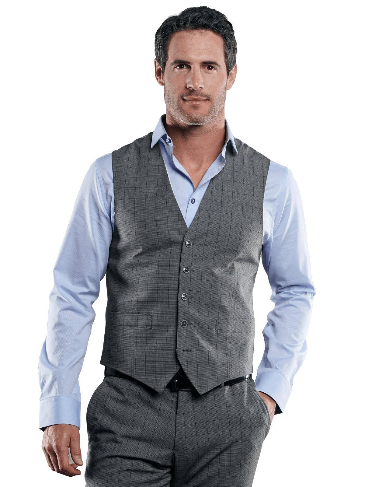 Stilvolle karierte Anzugweste