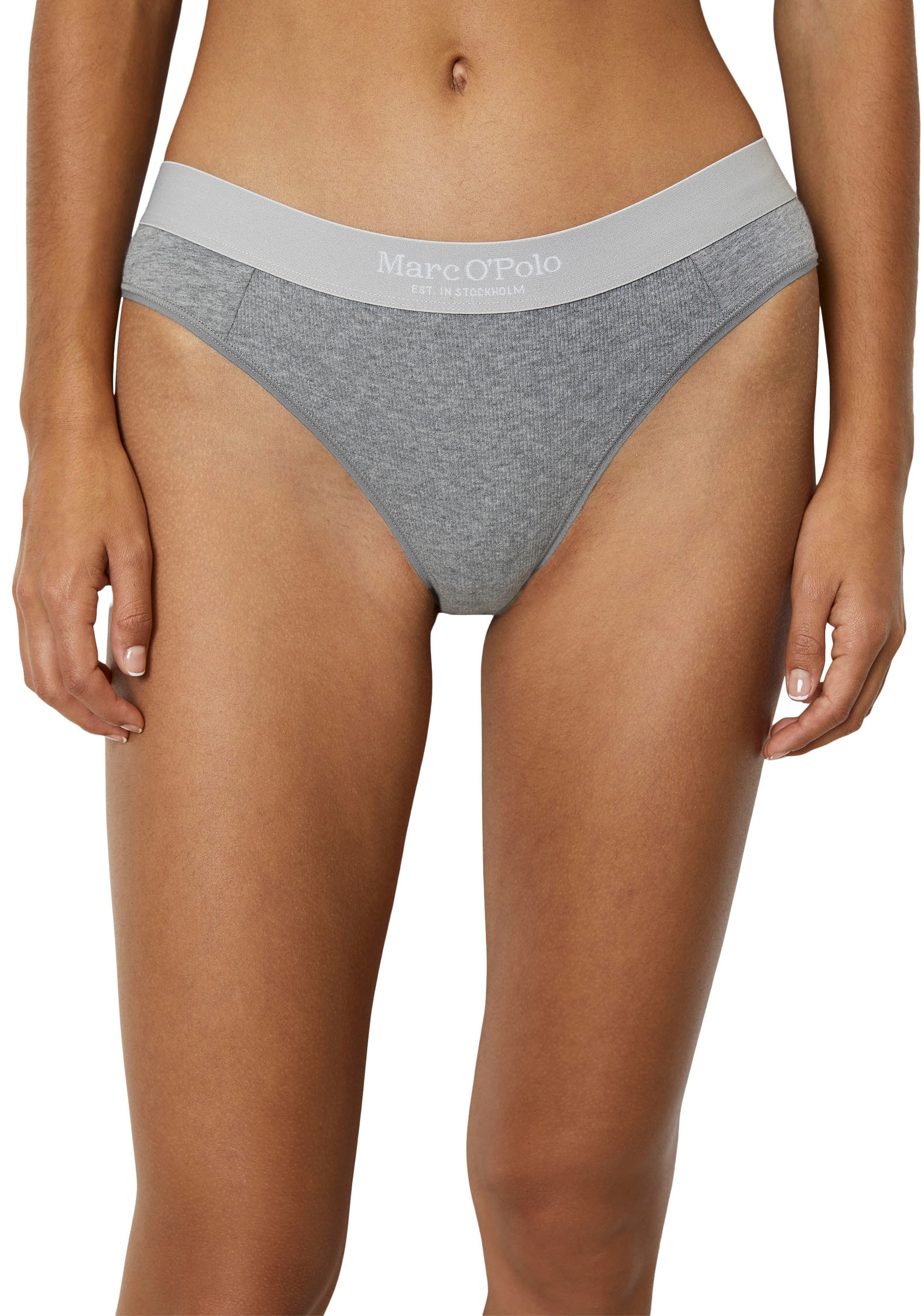 Marc O'Polo Slip »Iconic Rib woven«, (Packung, 2 St.), mit feingeripptem, elastischem Bund