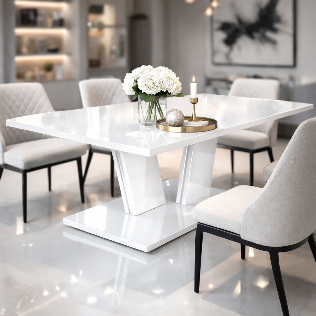 GOODproduct Esstisch »Monza Säulentisch, Küchentisch, Speisetisch, Dekortisch« Moderner Esstisch für 4-6 Personen, erhältlich in Trend-Dekoren